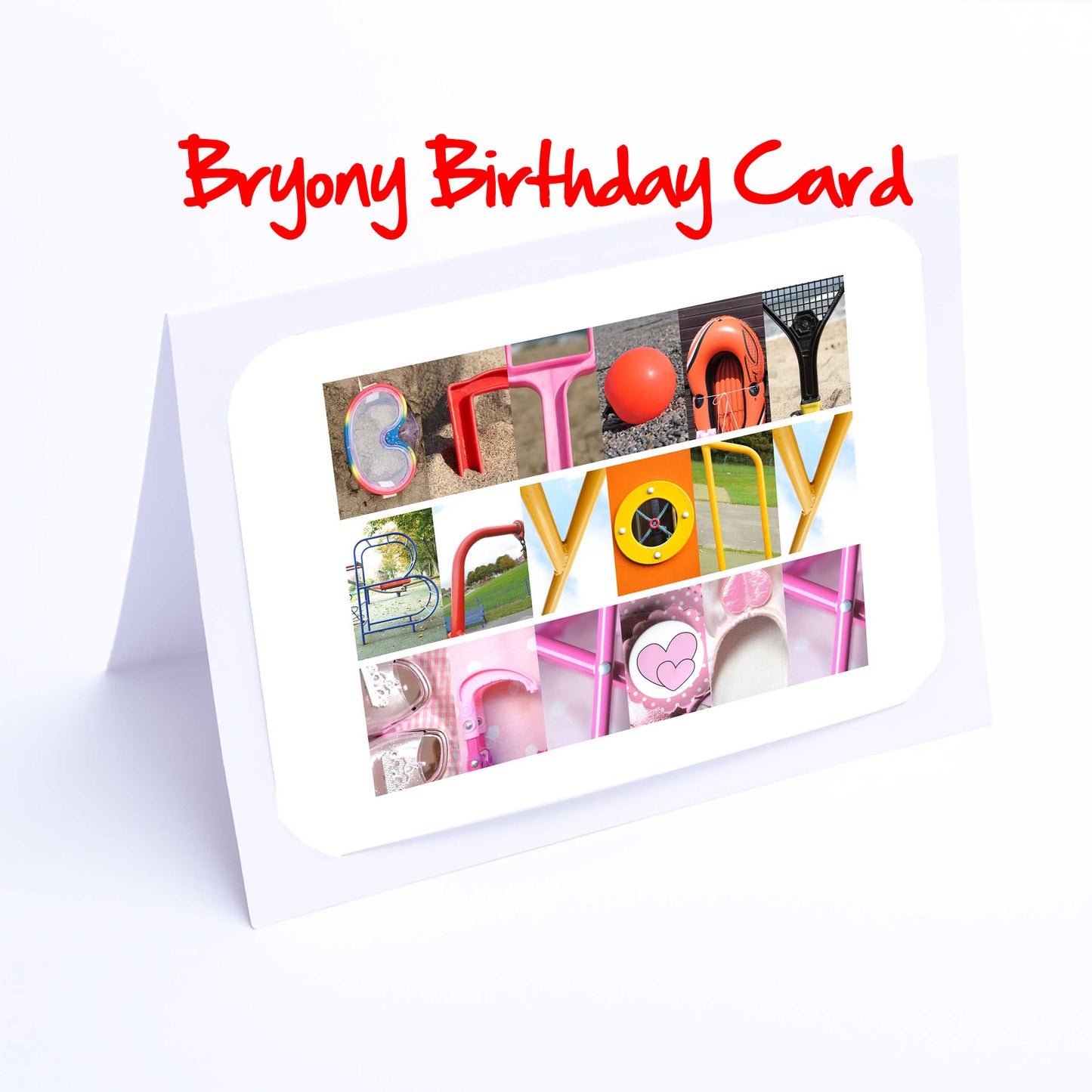 Bet- Bry Girls Personalised Card - Beth, Bethan, Bethany, Betsy, Betty, Bobbie, Brittany, Brooke, Bryony Any name - Girls Birthday Cards