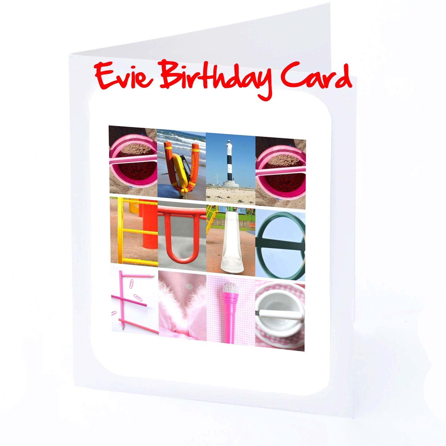 Eva - Flora Girls Personalised Card - Eva, Eve, Evelyn, Evie, Faith, Felicity, Fiona, Flora, Florence, Any name - Personalised Girls Cards