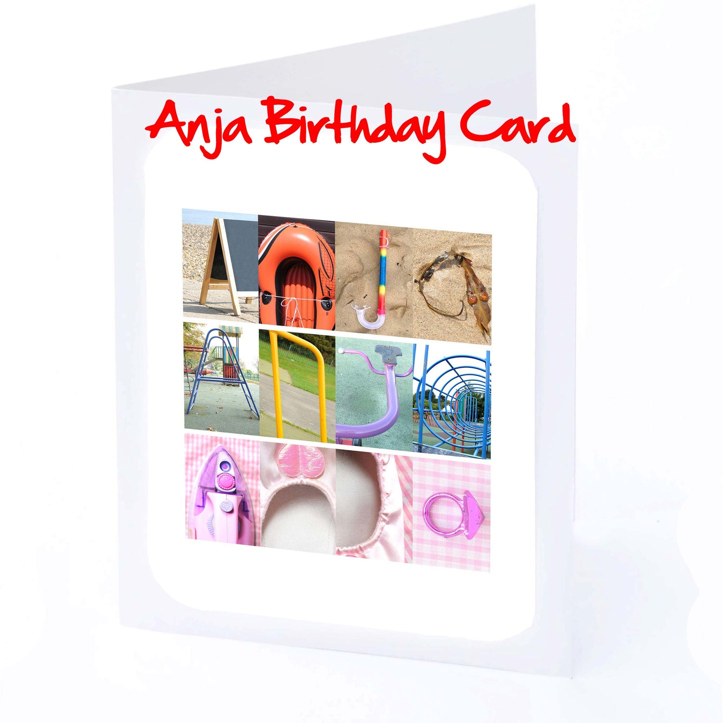 Ame - Anya Girls Personalised Card - Amanda, Amber, Amelia, Amelie, Amie,Amy, Angela,Anja, Anya, Any name - Girls Birthday Cards