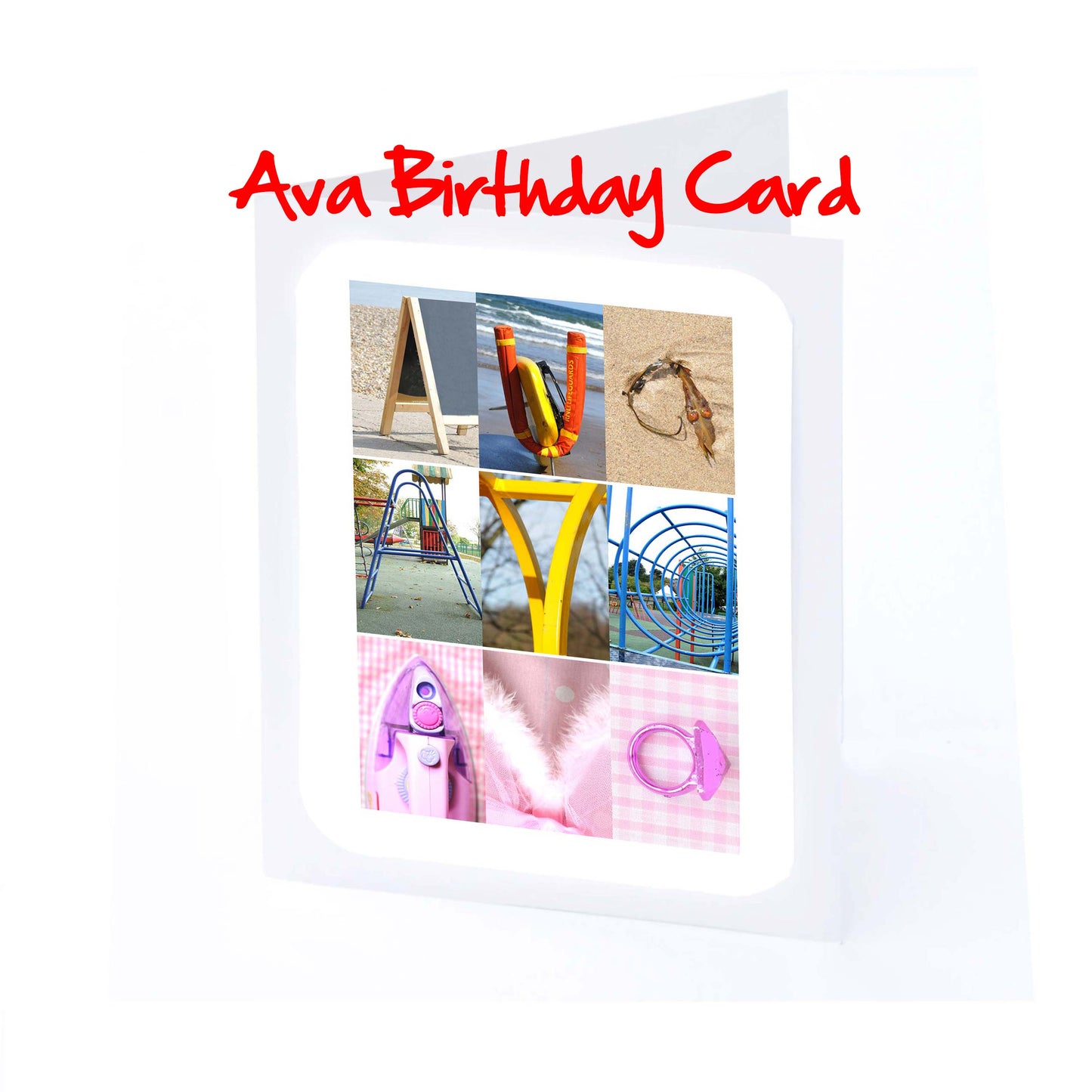 Ame - Anya Girls Personalised Card - Amanda, Amber, Amelia, Amelie, Amie,Amy, Angela,Anja, Anya, Any name - Girls Birthday Cards
