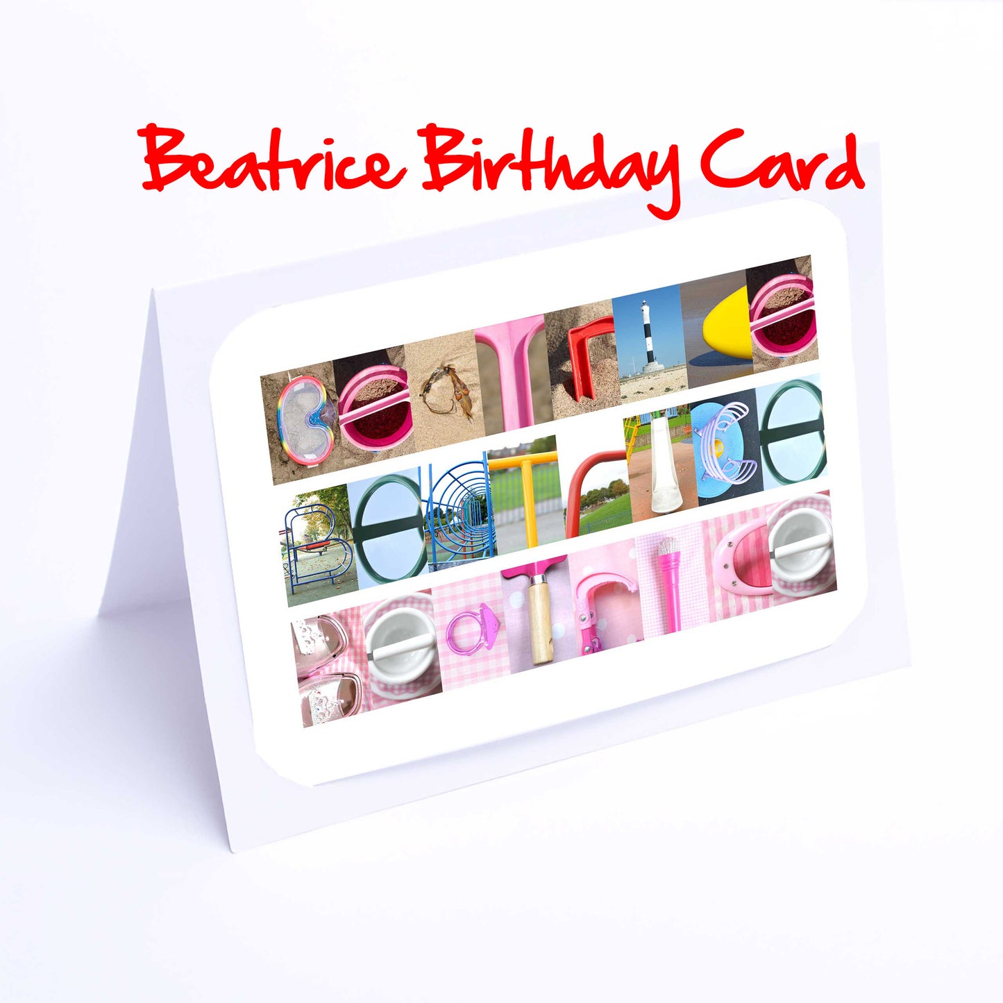 Anna - Bea Girls Personalised Card - Anna, Annabel, Anne, Ashlinm, Ava, Barbara, Beatrice, Beatrix, Any name - Girls Birthday Cards