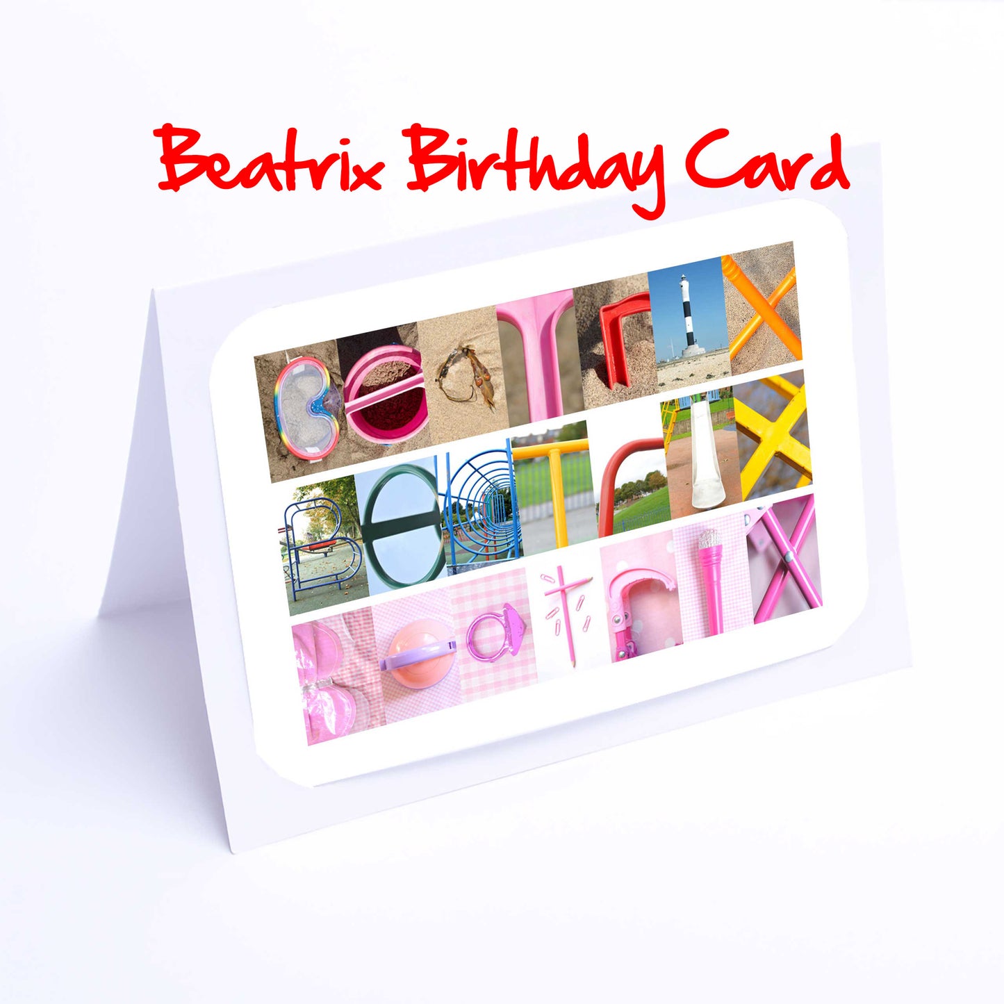 Anna - Bea Girls Personalised Card - Anna, Annabel, Anne, Ashlinm, Ava, Barbara, Beatrice, Beatrix, Any name - Girls Birthday Cards