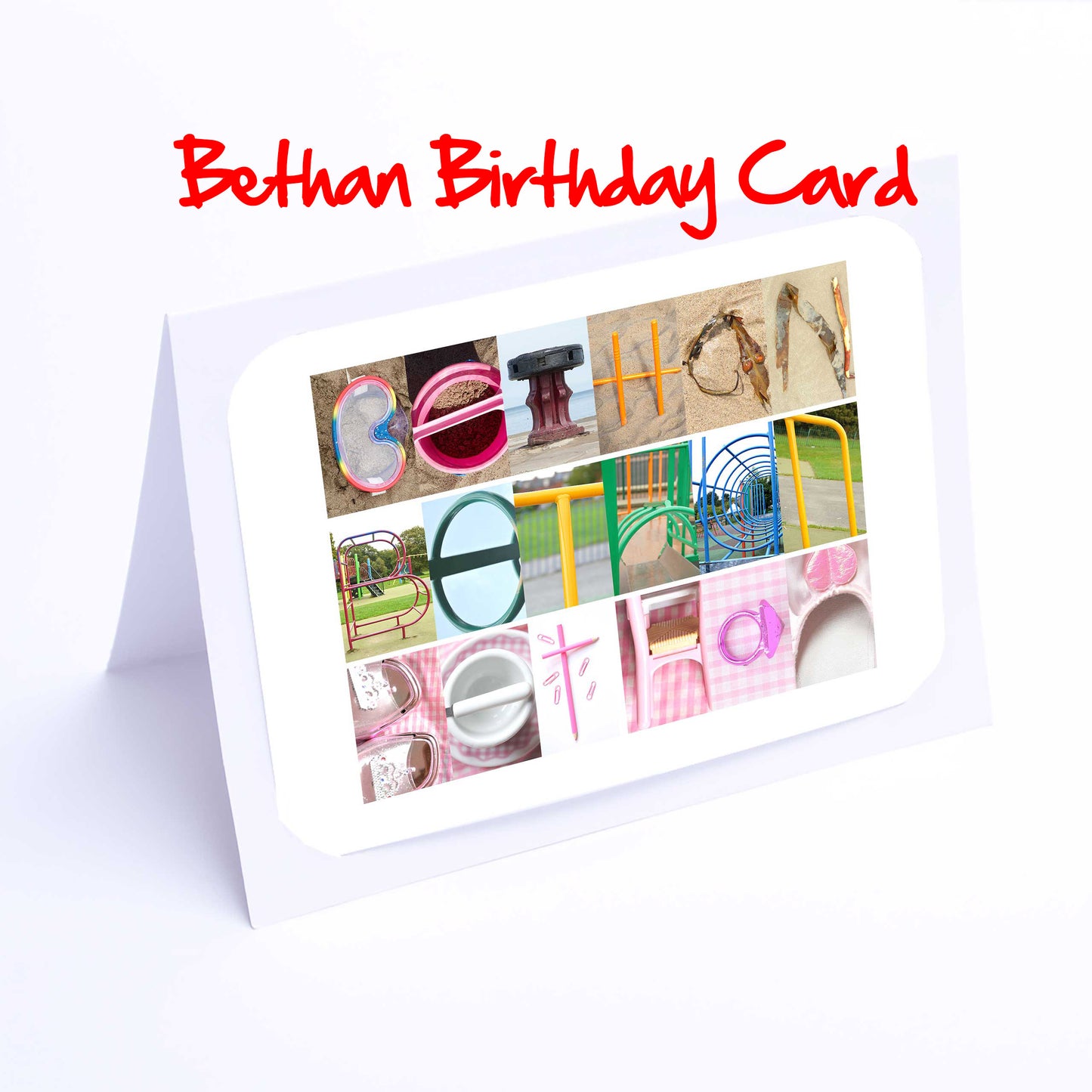 Bet- Bry Girls Personalised Card - Beth, Bethan, Bethany, Betsy, Betty, Bobbie, Brittany, Brooke, Bryony Any name - Girls Birthday Cards