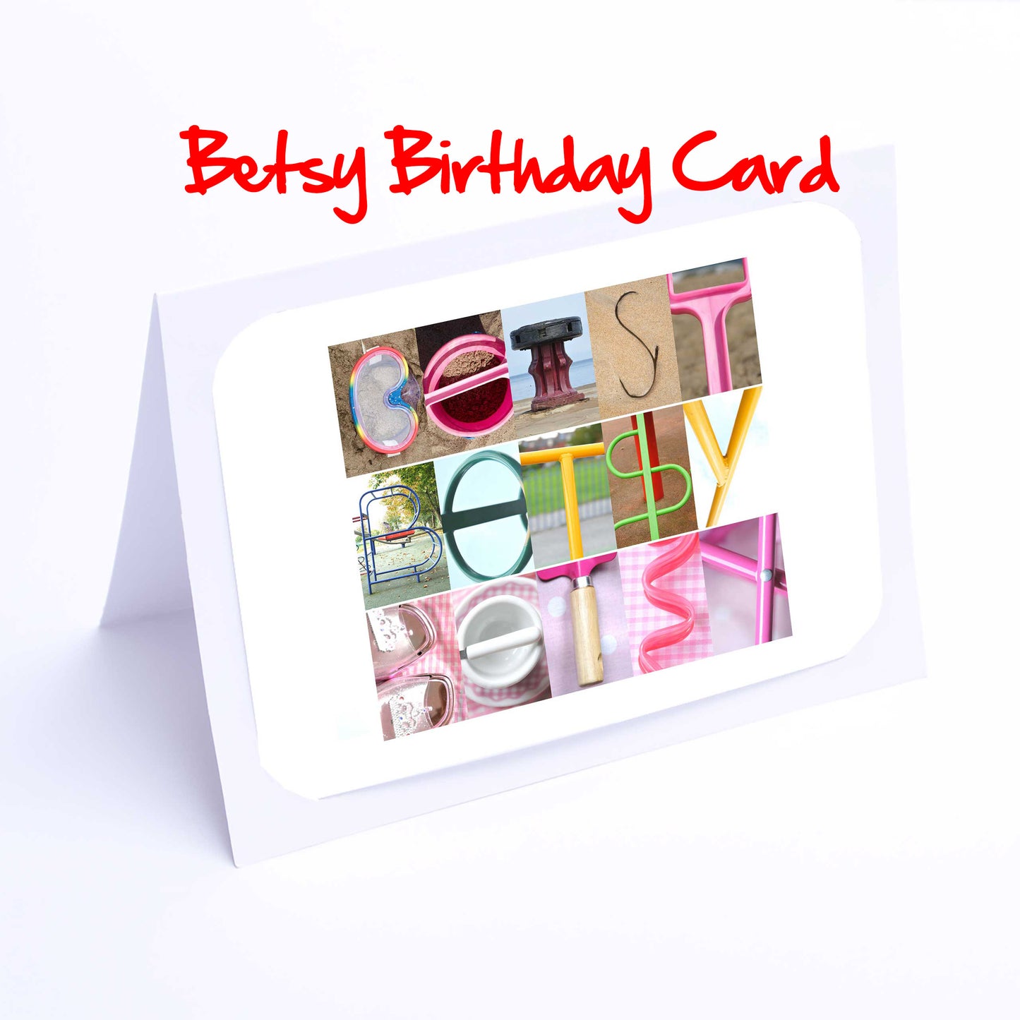 Bet- Bry Girls Personalised Card - Beth, Bethan, Bethany, Betsy, Betty, Bobbie, Brittany, Brooke, Bryony Any name - Girls Birthday Cards