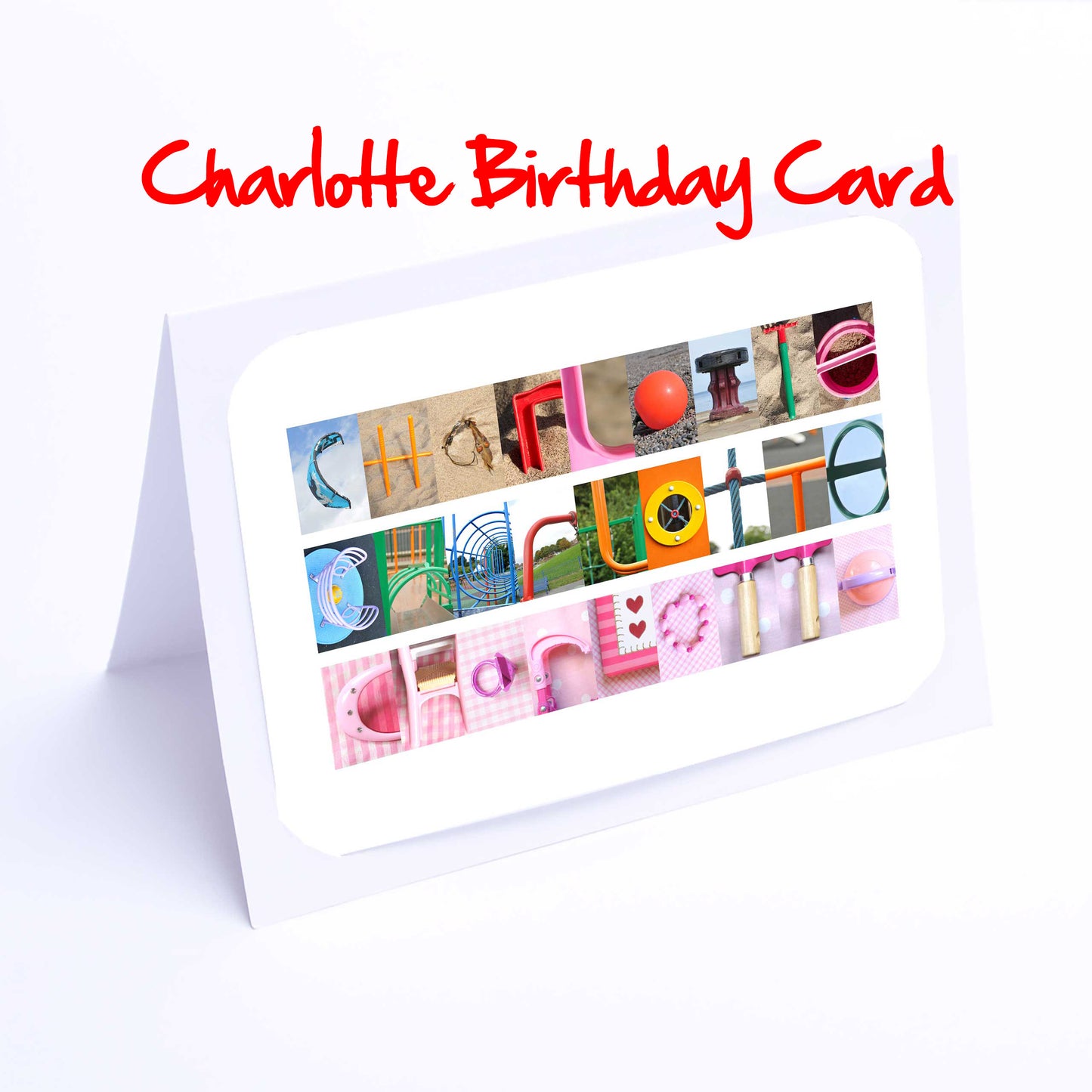 Cha -Cou Girls Personalised Card - Charlotte, Chelsea, Chloe, Christie, Claire, Clare, Courtney Any name - Personalised Cards