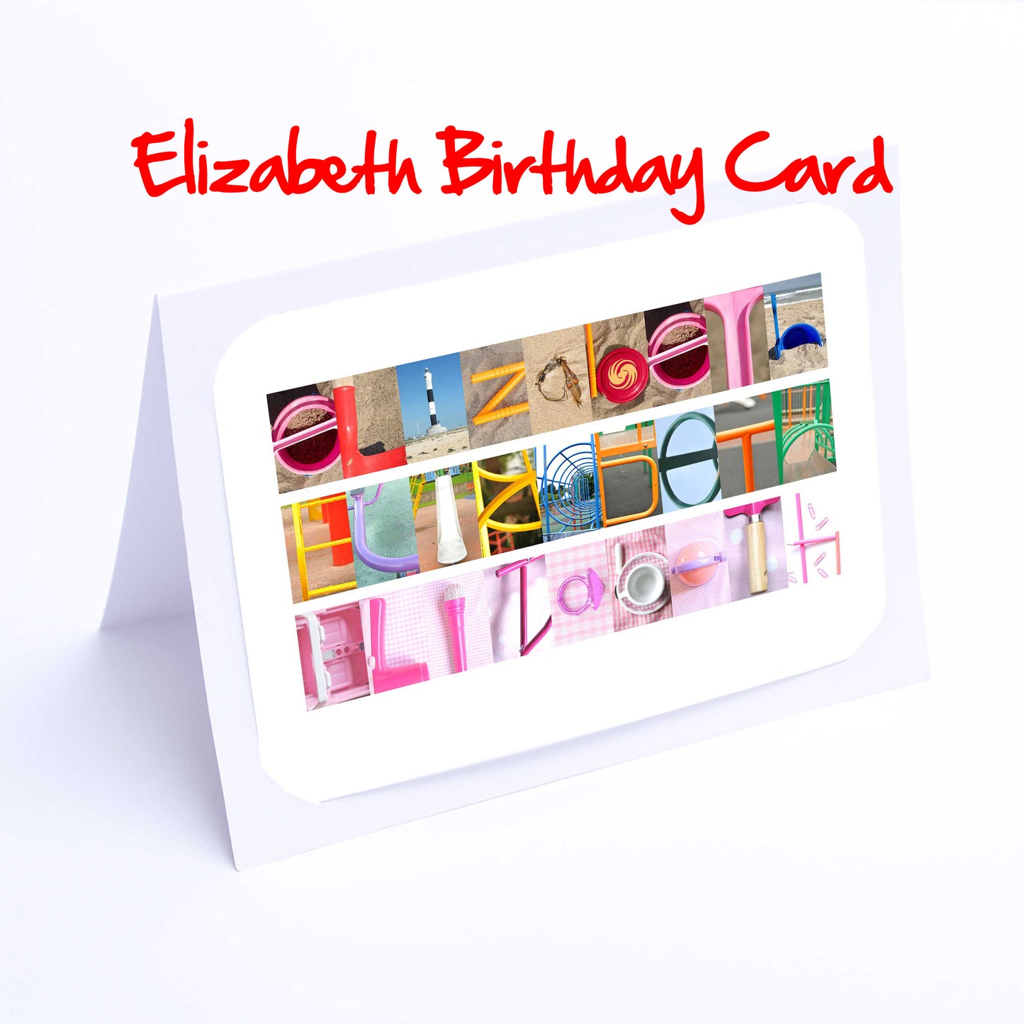 Edie - Ellen Girls Personalised Card - Edie, Edith, Elaine, Eleanor, Elsie, Eliza, Elizabeth, Ella, Ellen, Ellie, Any name - Personalised Girls Cards