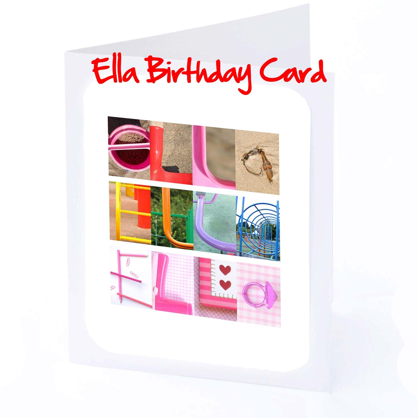 Edie - Ellen Girls Personalised Card - Edie, Edith, Elaine, Eleanor, Elsie, Eliza, Elizabeth, Ella, Ellen, Ellie, Any name - Personalised Girls Cards