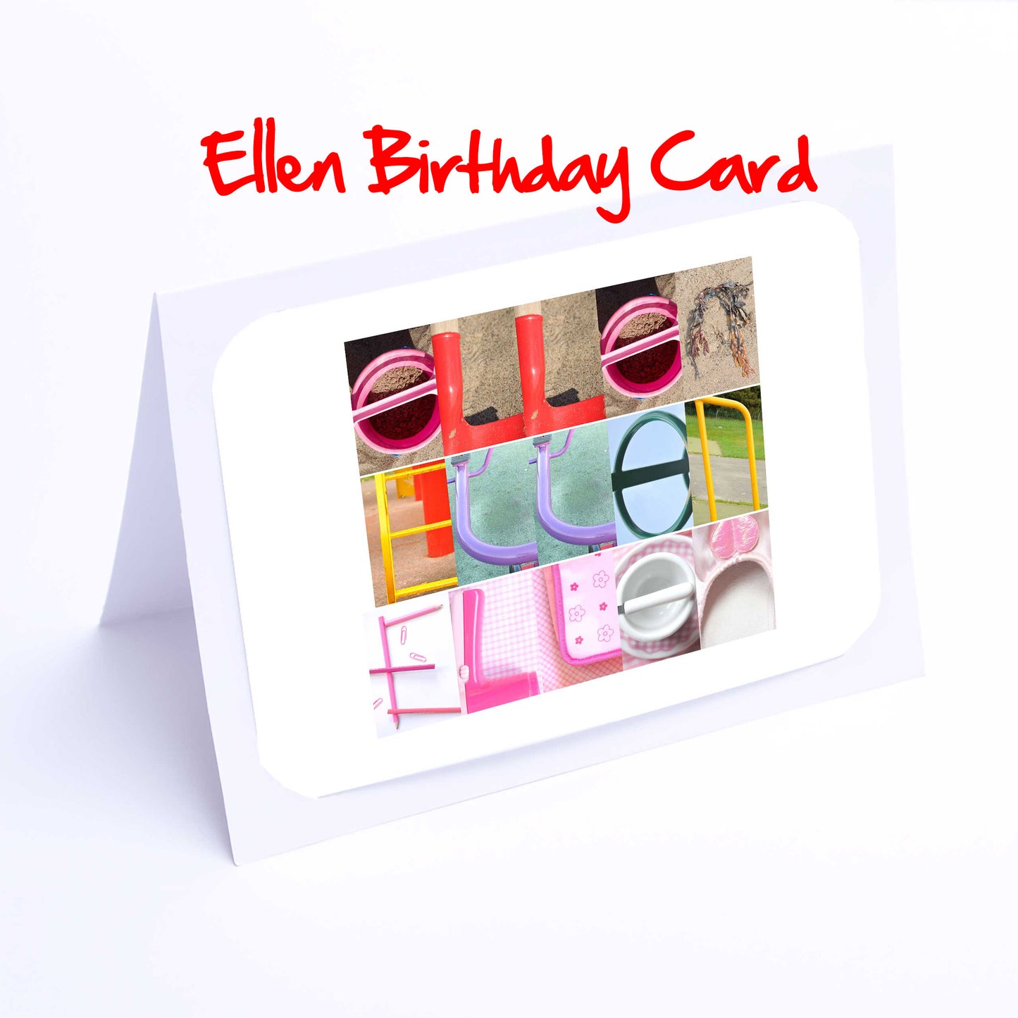 Edie - Ellen Girls Personalised Card - Edie, Edith, Elaine, Eleanor, Elsie, Eliza, Elizabeth, Ella, Ellen, Ellie, Any name - Personalised Girls Cards