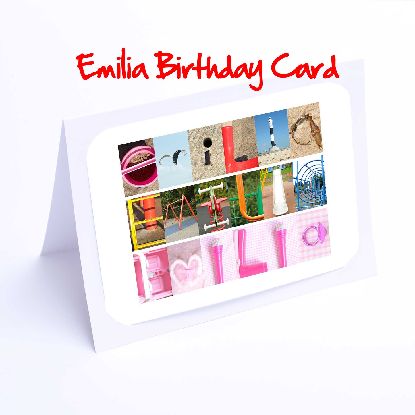 Elodie - Esther Girls Personalised Card - Ellie, Elodie, Elouise, Emilia, Emily, Emma, Erin, Esme, Esther Any name - Personalised Girls Cards