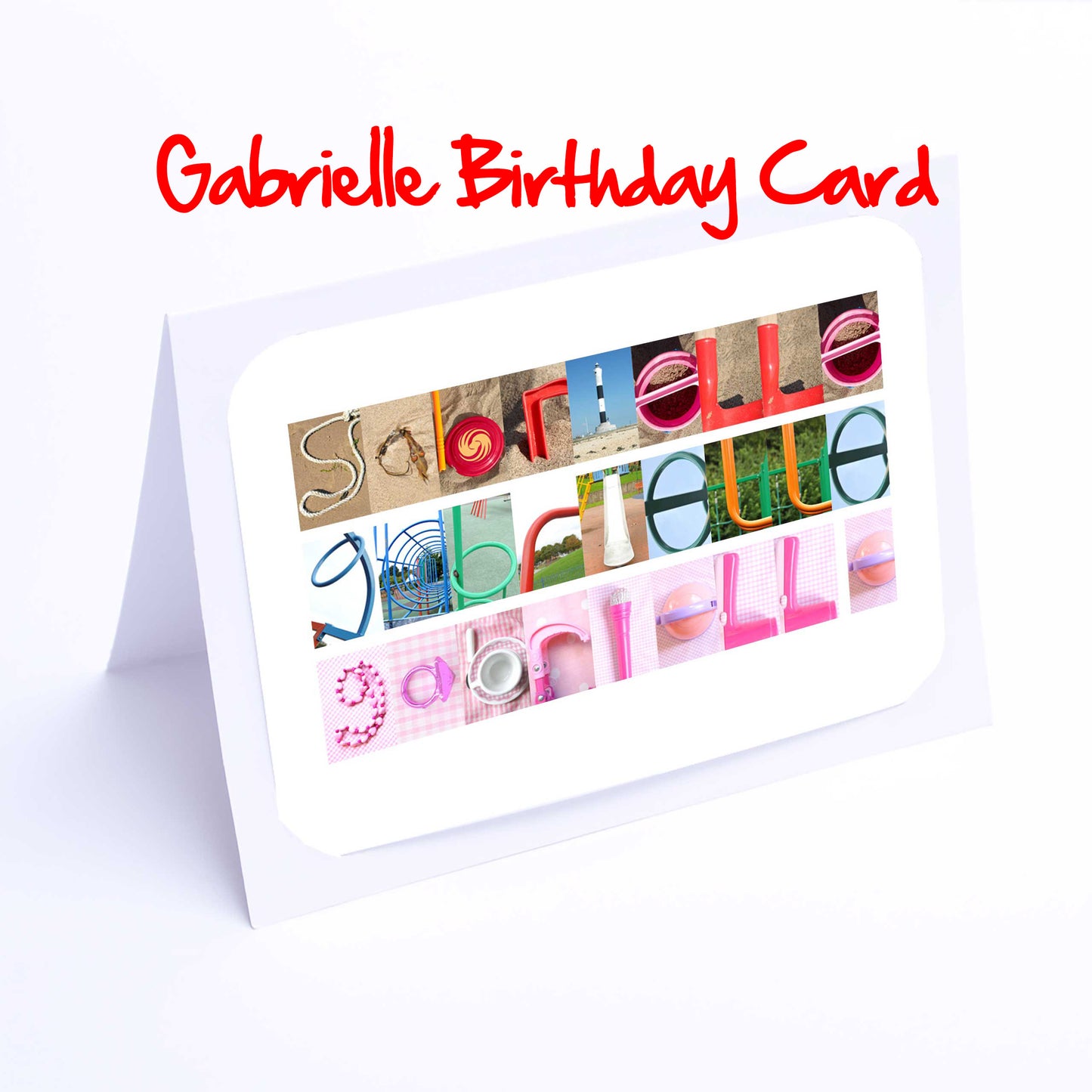 Gab - Gracie Girls Personalised Card - Gabrielle, Gemma, Georgia, Gill, Grace, Gracie Any name - Personalised Cards