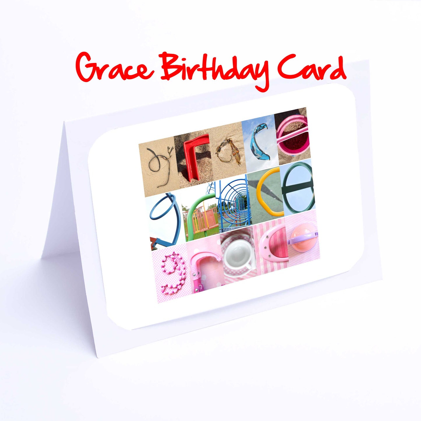 Gab - Gracie Girls Personalised Card - Gabrielle, Gemma, Georgia, Gill, Grace, Gracie Any name - Personalised Cards
