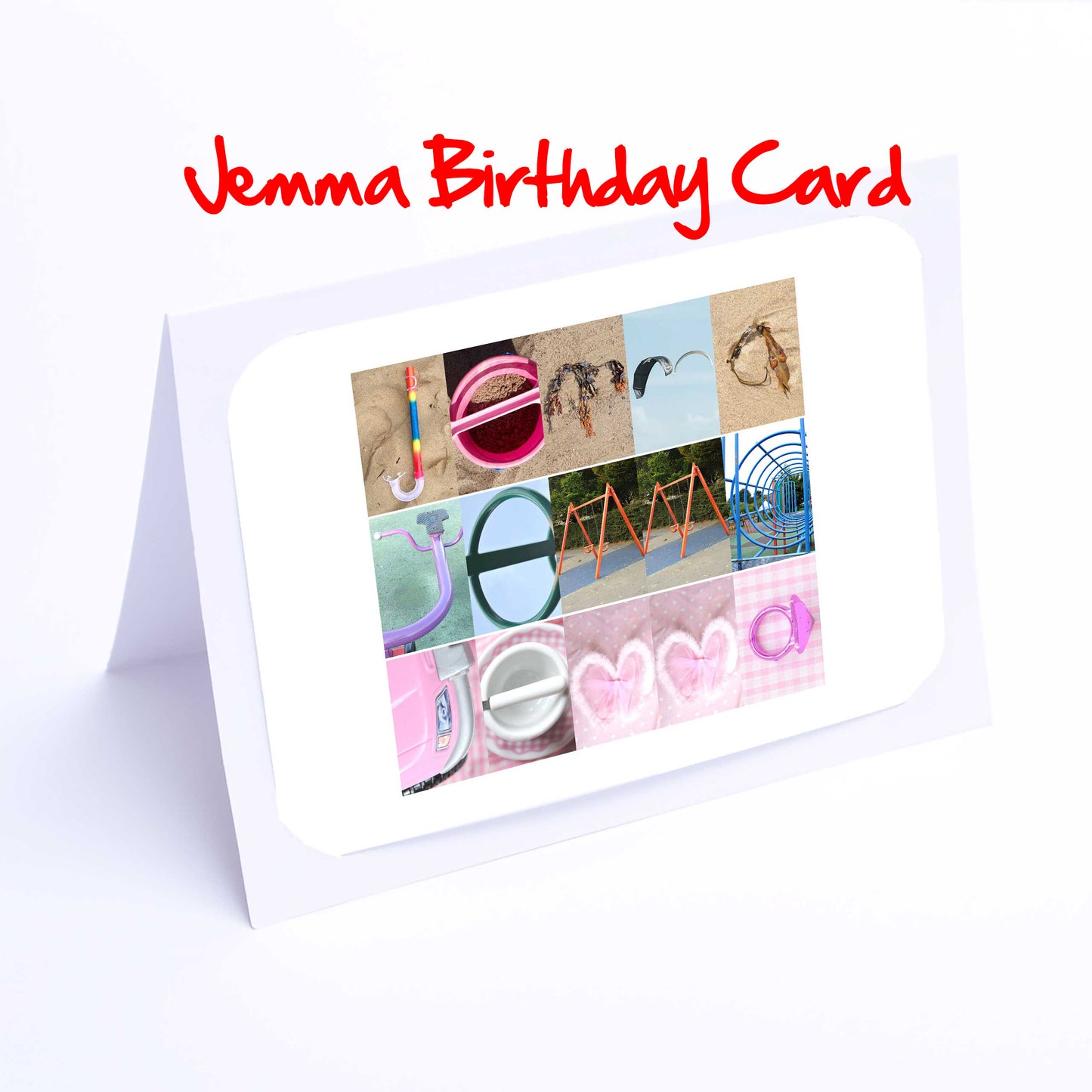 Jade - Janice Girls Personalised Card - Jade, Jasmine, Jemma, Jenna, Jenny, Jess, Jessica, Jessie Any name - Personalised Girls Cards