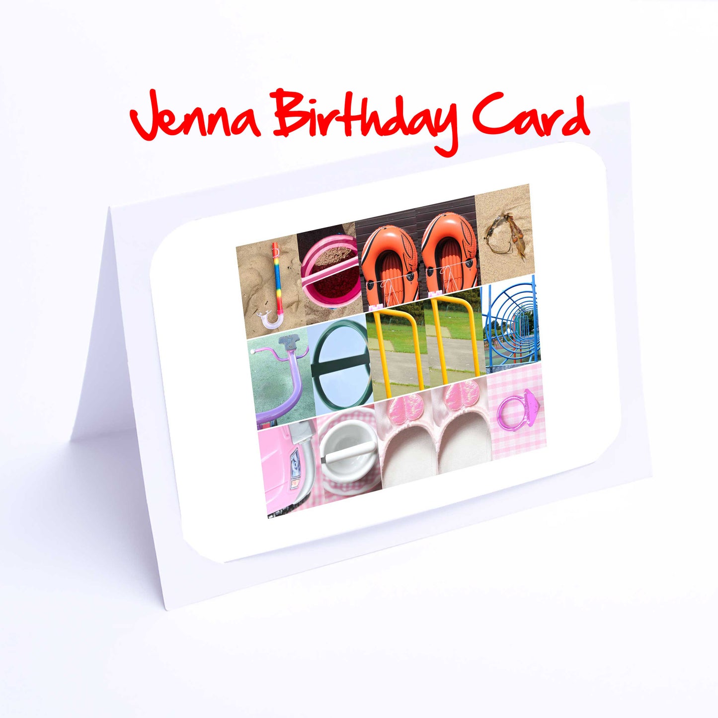 Jade - Janice Girls Personalised Card - Jade, Jasmine, Jemma, Jenna, Jenny, Jess, Jessica, Jessie Any name - Personalised Girls Cards
