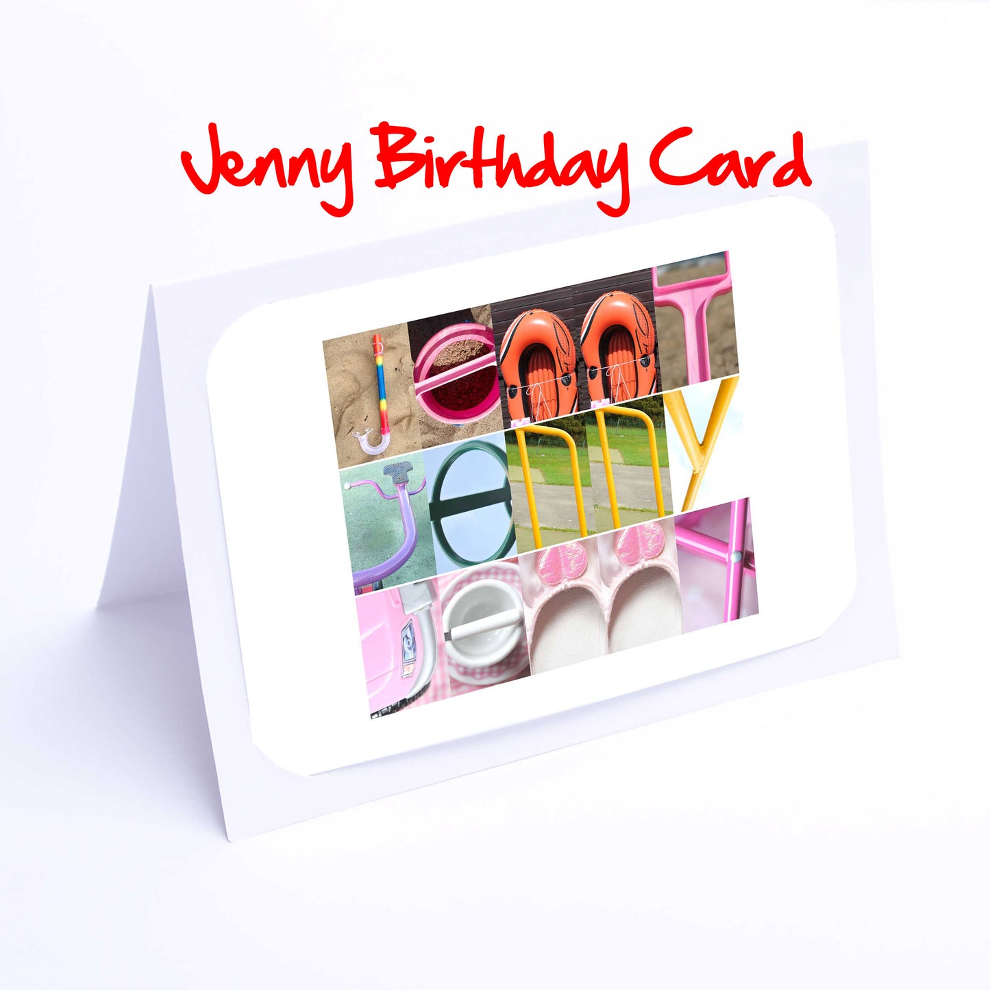 Jade - Janice Girls Personalised Card - Jade, Jasmine, Jemma, Jenna, Jenny, Jess, Jessica, Jessie Any name - Personalised Girls Cards