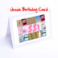 Jade - Janice Girls Personalised Card - Jade, Jasmine, Jemma, Jenna, Jenny, Jess, Jessica, Jessie Any name - Personalised Girls Cards