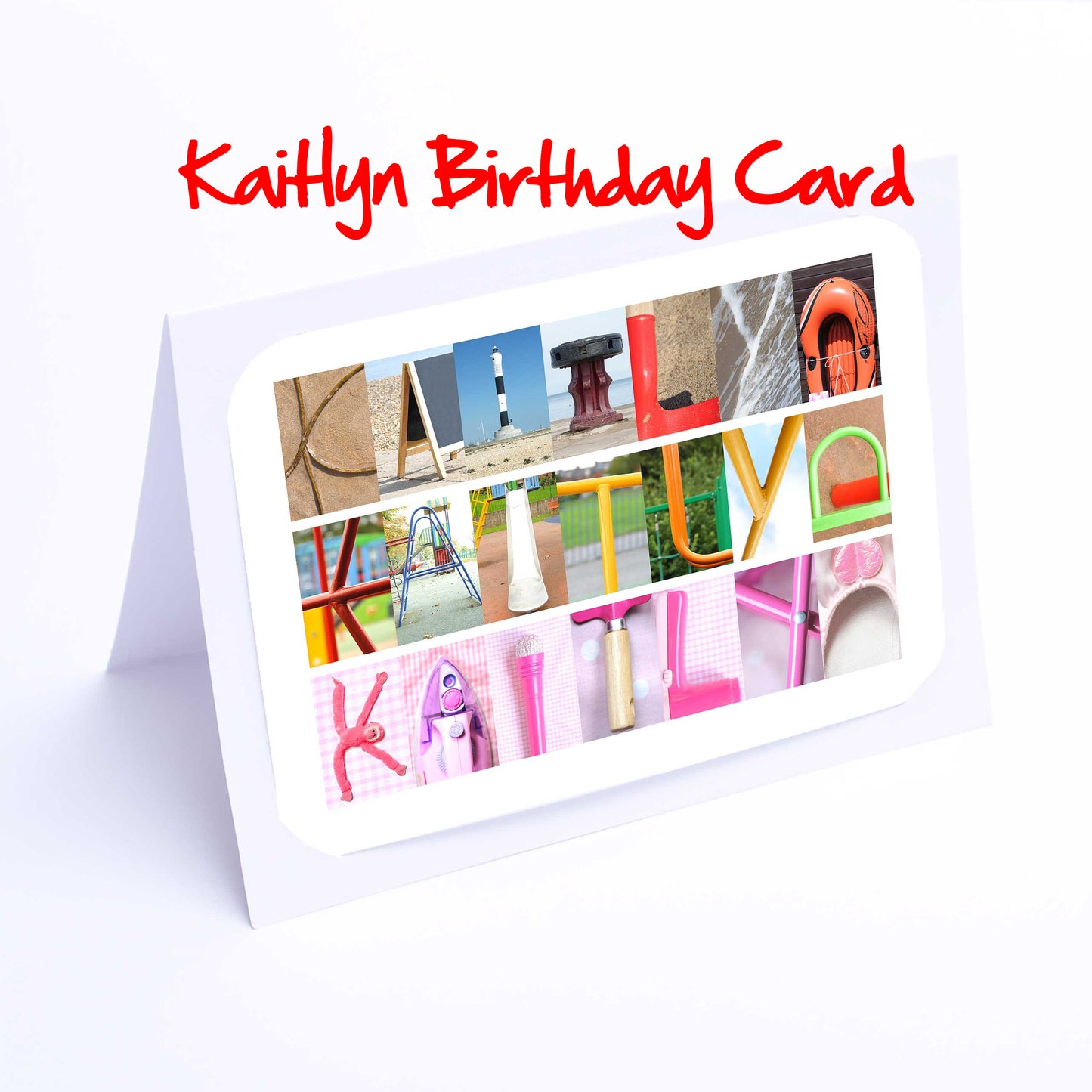 Joanne - Kaitlyn Girls Personalised Card - Joanna, Joanne, Jodie, Josephine, Josie, Juliet, Julia, Julie, Kaitlyn Any name - Girls Birthdays