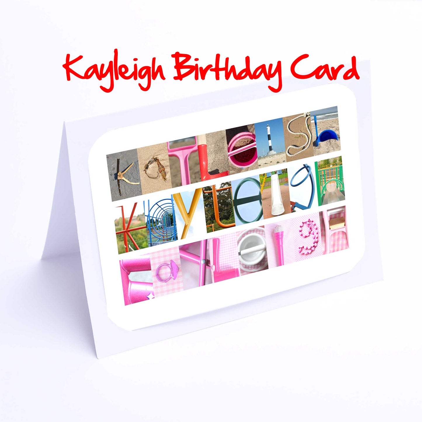 Kara - Kayleigh Girls Personalised Card - Kara, Karen, Katherine, Kathryn, Katie, Katy, Keira, Kerry, Kayleigh Any name - Girls Cards
