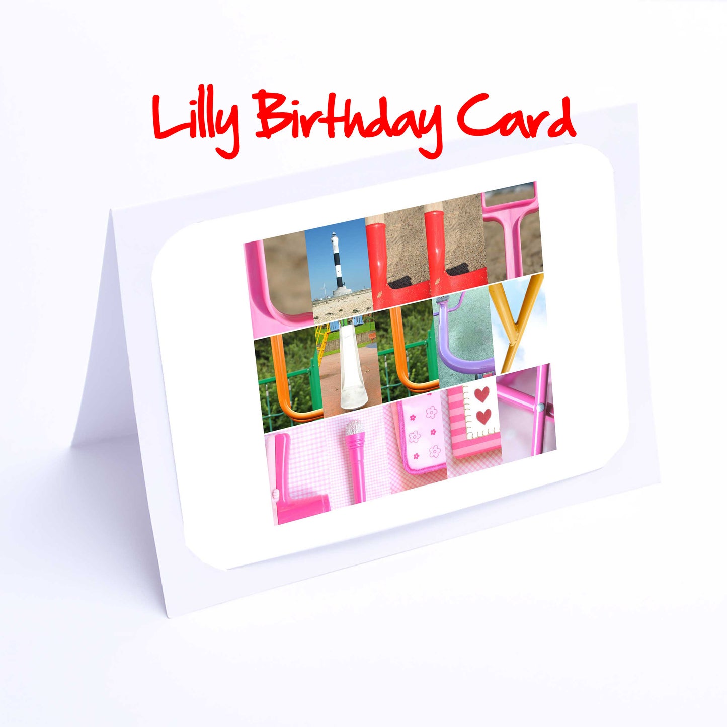 Libby - Lucy Girls Personalised Card - Libby, Liberty, Lilly, Lily, Lisa, Lois, Lorna, Lottie, Lucy Any name - Personalised Girls Cards