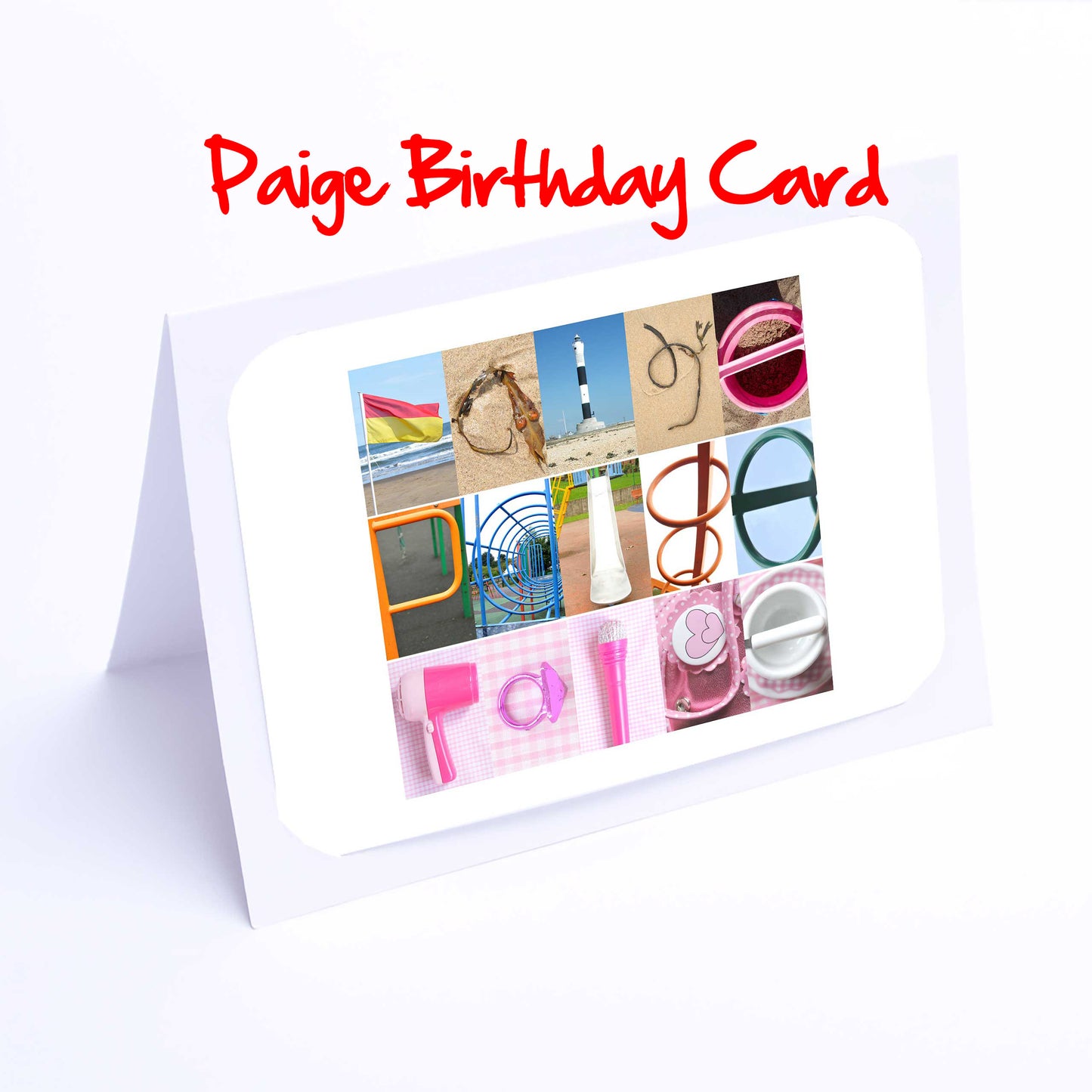 Olivia - Peggy Girls Personalised Card - Olivia, Orla, Paige, Peggy, Penelope, Phoebe, Pippa, Poppie, Poppy, Any name - Personalised Cards