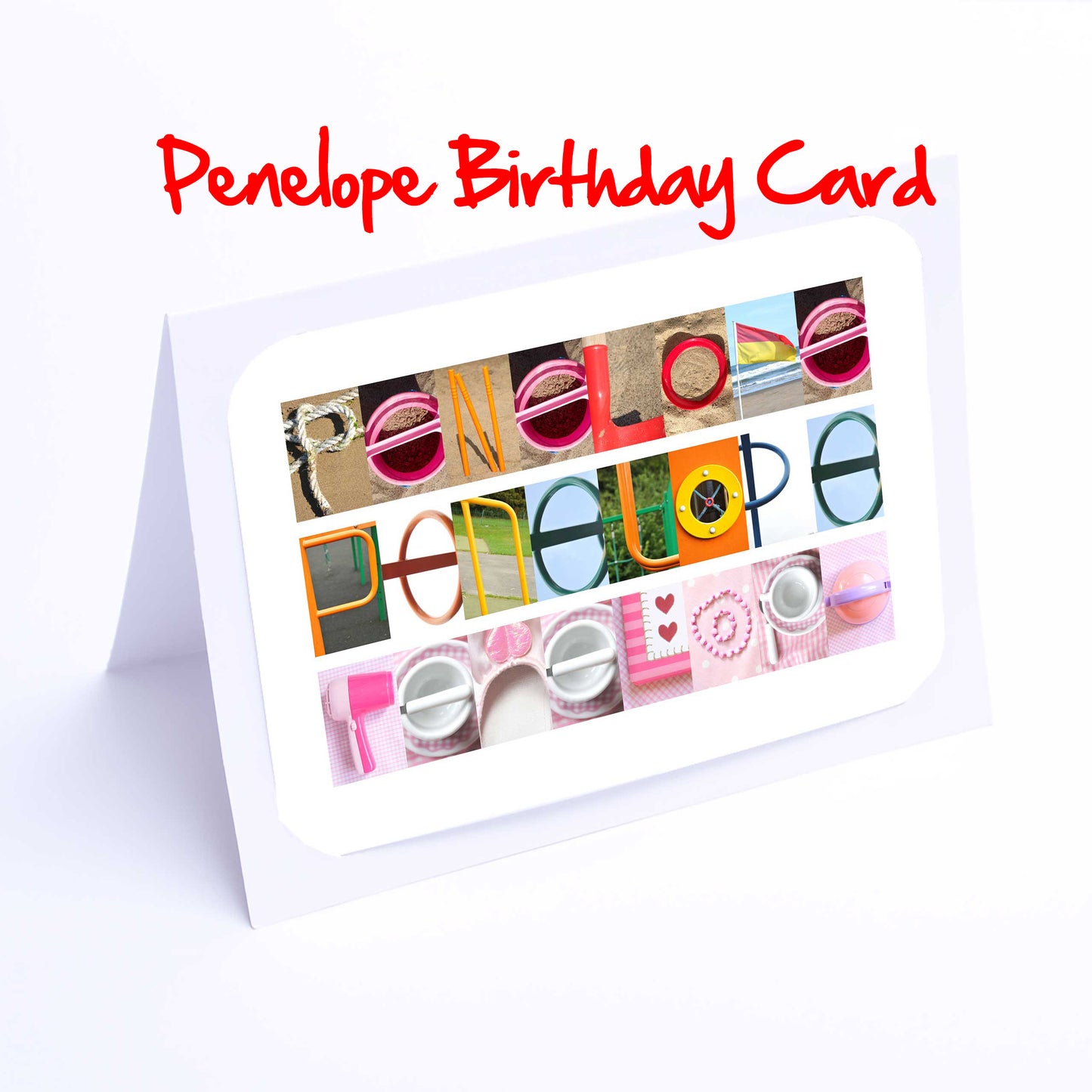 Olivia - Peggy Girls Personalised Card - Olivia, Orla, Paige, Peggy, Penelope, Phoebe, Pippa, Poppie, Poppy, Any name - Personalised Cards