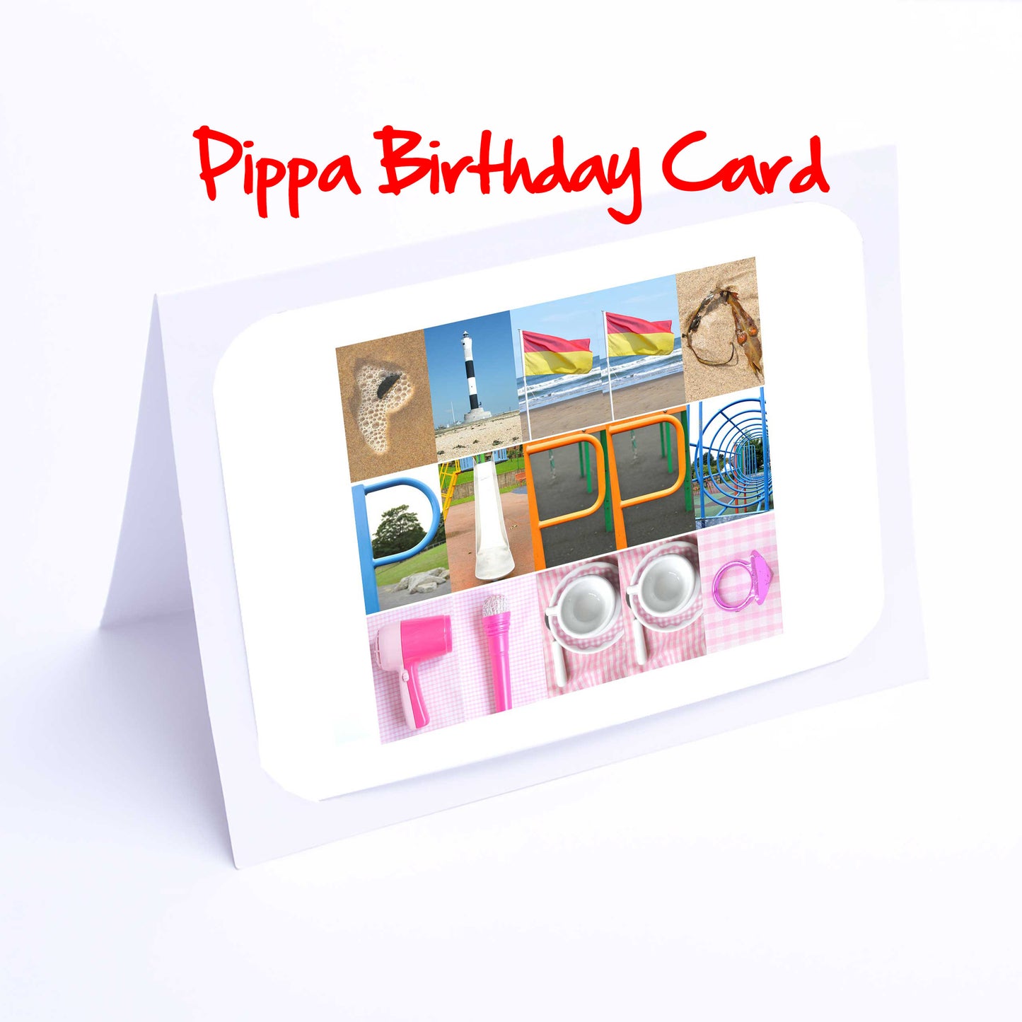Olivia - Peggy Girls Personalised Card - Olivia, Orla, Paige, Peggy, Penelope, Phoebe, Pippa, Poppie, Poppy, Any name - Personalised Cards