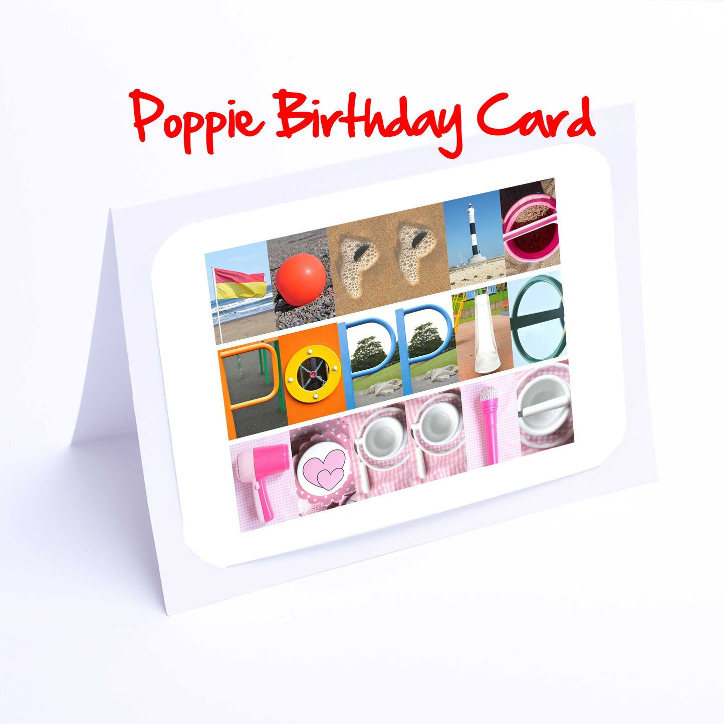 Olivia - Peggy Girls Personalised Card - Olivia, Orla, Paige, Peggy, Penelope, Phoebe, Pippa, Poppie, Poppy, Any name - Personalised Cards