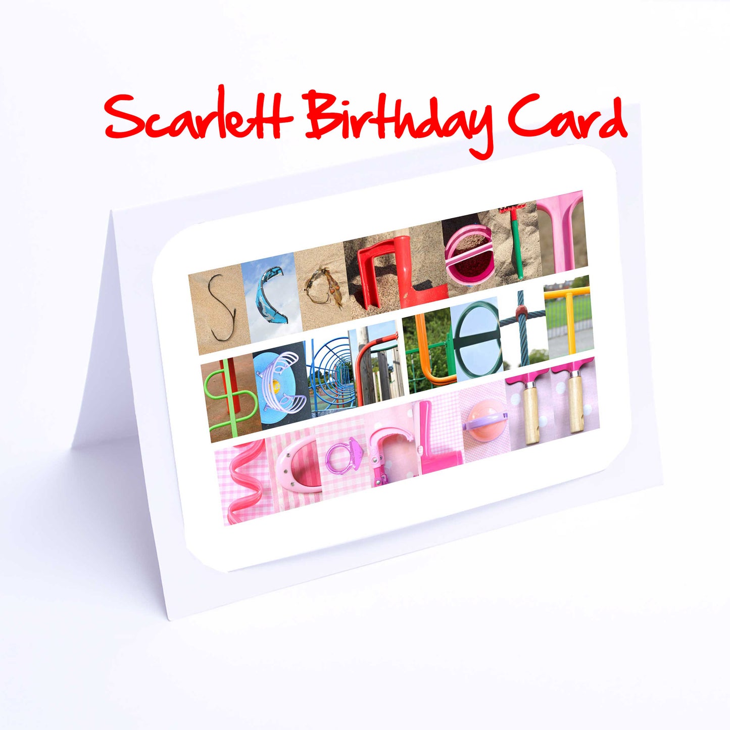 Sadie - Shannon Girls Personalised Card - Sadie, Saffron,Sally, Sara, Sarah, Scarlet, Scarlett, Seren, Shannon Any name - Personalised Cards