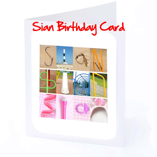 Sian - Sophie Girls Personalised Card - Sian, Sienna, Siobhan, Skye, Sofia, Sofie, Sophia, Sophie, Stacey, Stella, Steph, Summer, Suzannah Any name - Personalised Cards