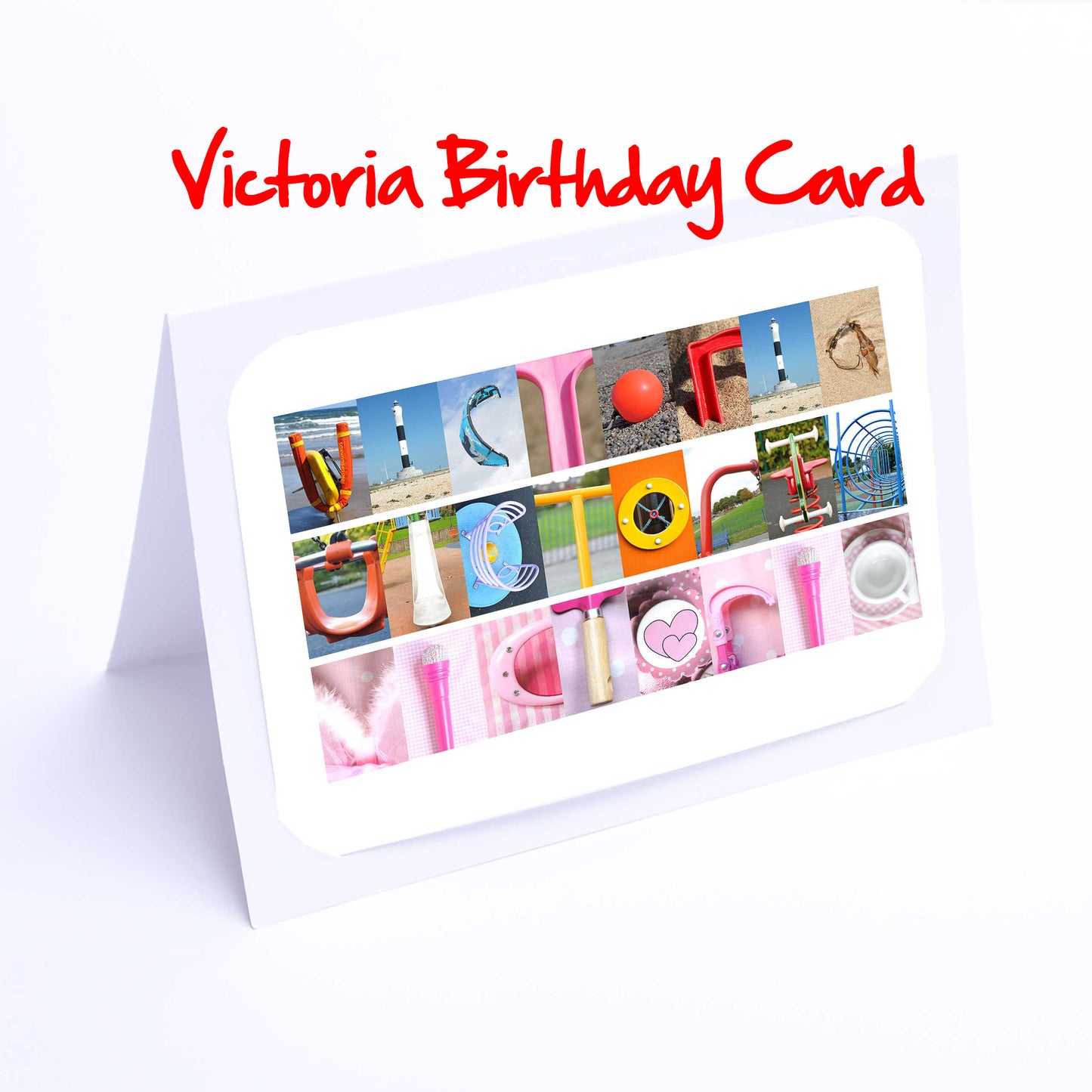 Verity - Zoe Girls Personalised Card - Verity, Vicky, Victoria, Violet, Willow, Xanthe, Yasmin, Zara, Zoe Any name - Girls Birthday Card