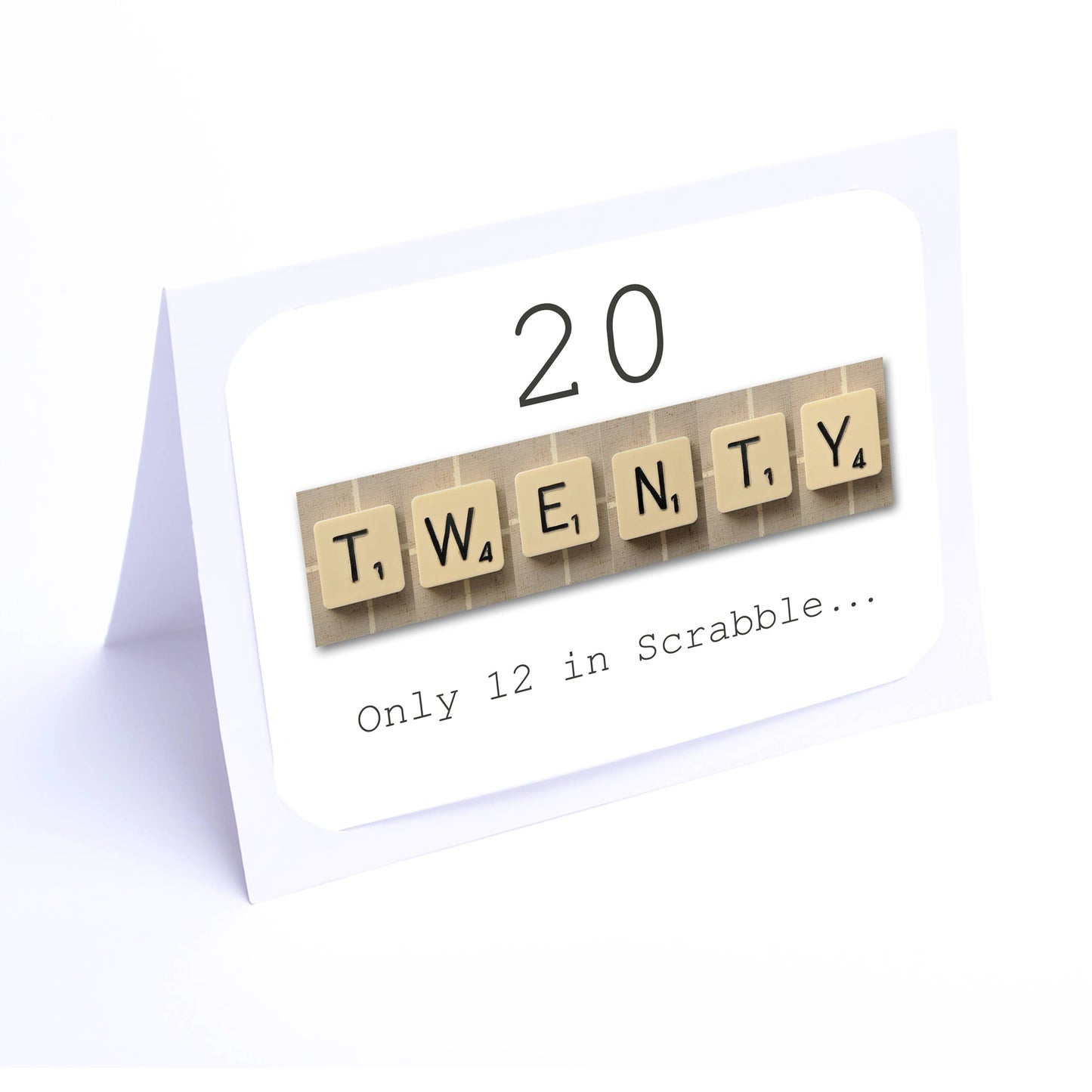 Scrabble Birthday Card Decade  16-29  years Scrabble Cards Any year available