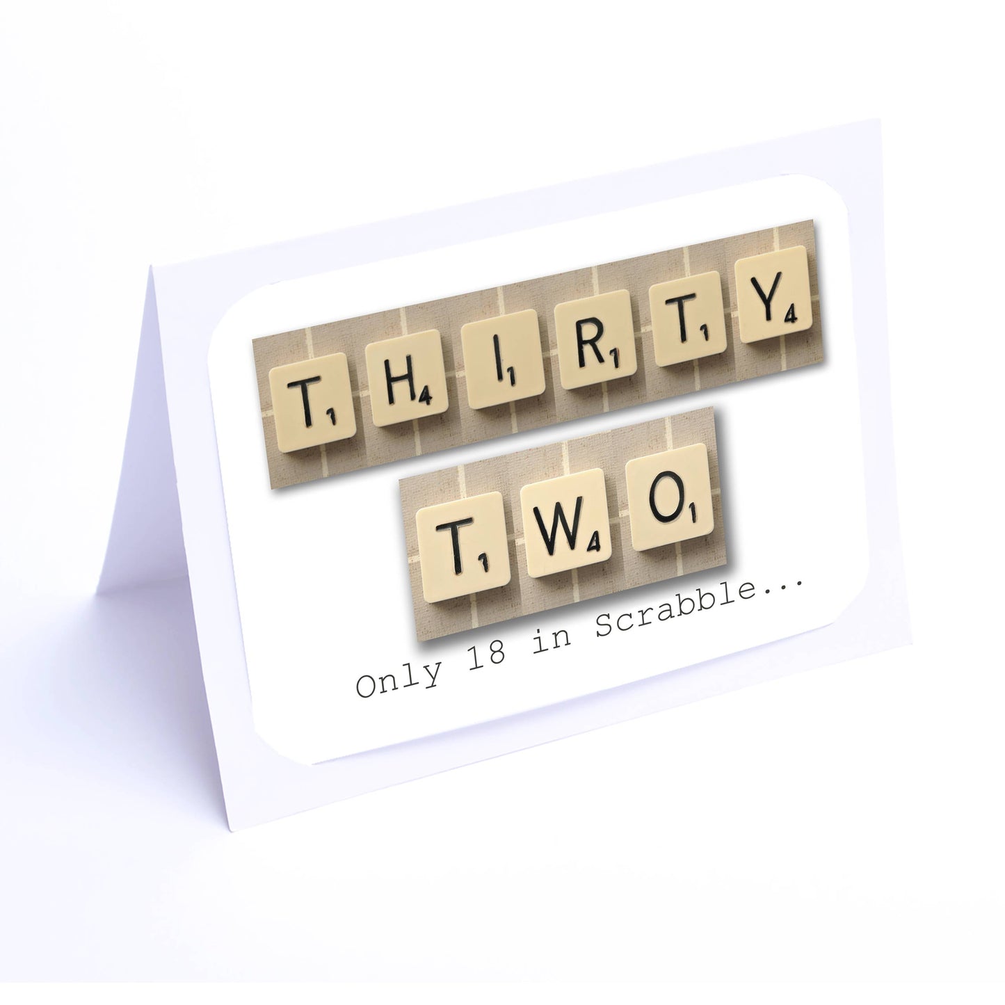 Scrabble Birthday Card Decade  30-39  years Scrabble Cards Any year available