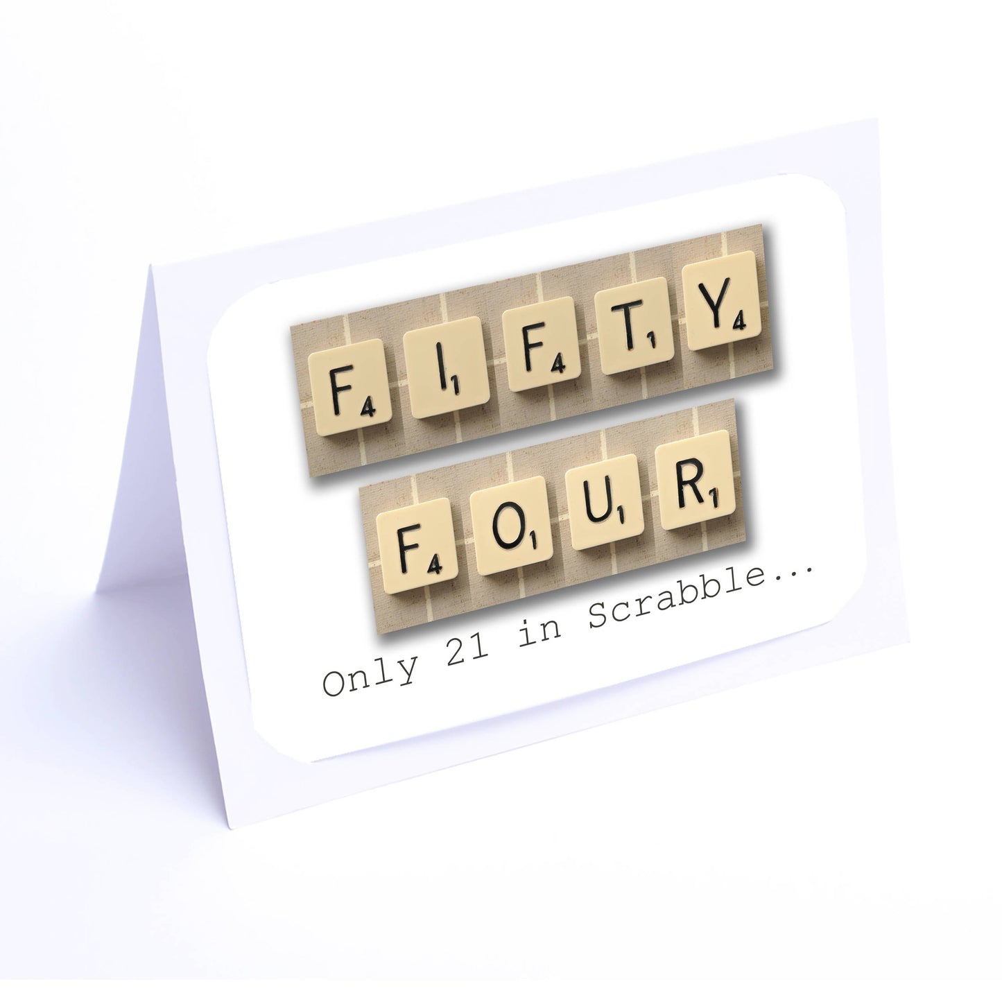 Scrabble Birthday Card Decade 50-59 years Scrabble Cards Any year available