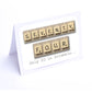 Scrabble Birthday Card Decade  70-79  years Scrabble Cards Any year available