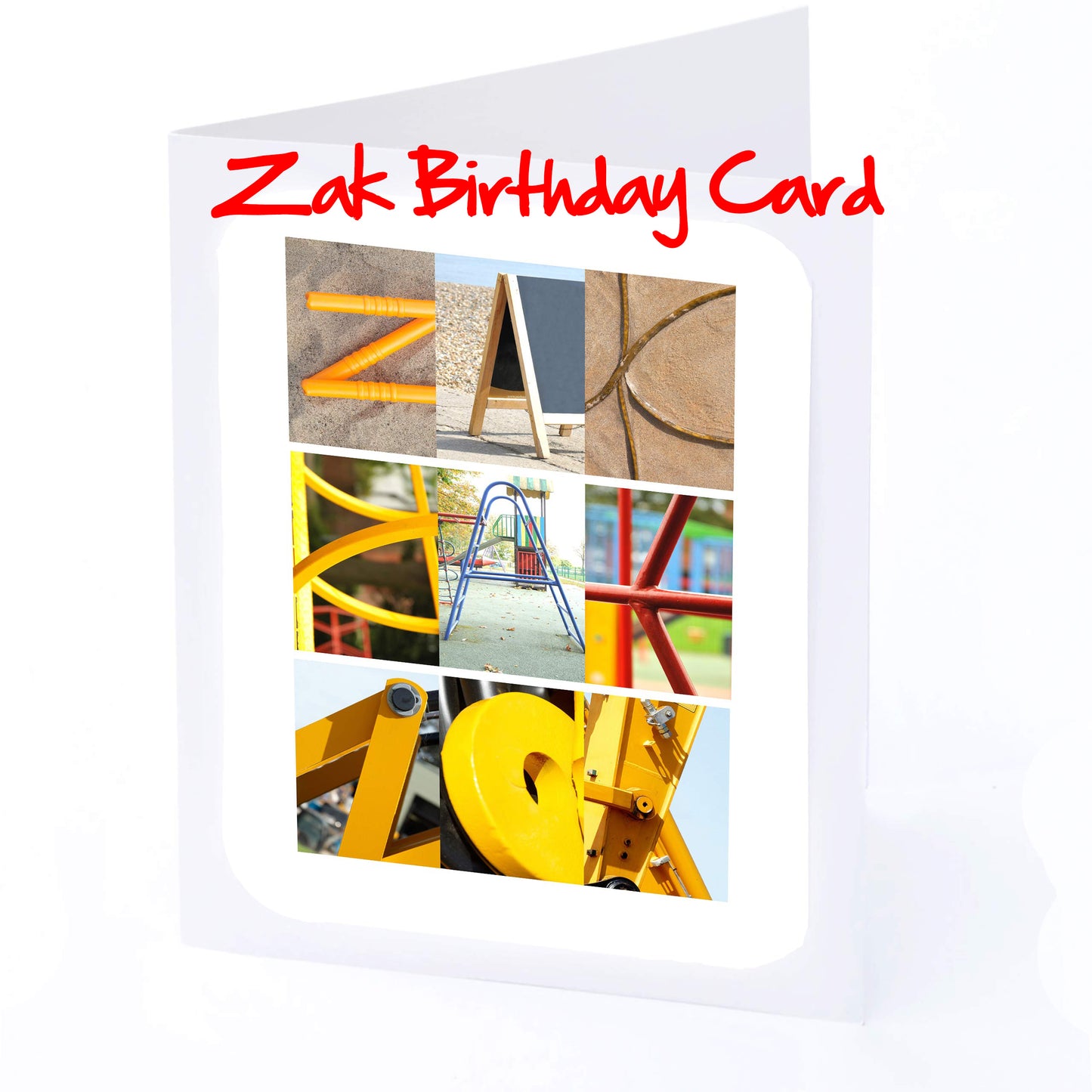 Val - Zac Boys Personalised Card - Valentino, Wesley, William, Xander, Xavier, Zac, Zach, Zachary, Zak Any name - Personalised Birthday