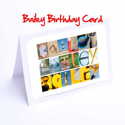 Bai - Bra Boys Personalised Birthday Cards Bailey, Barney, Ben, Benjamin, Benjy, Billy, Blake, Bobby, Bradley - Boys Birthday Cards