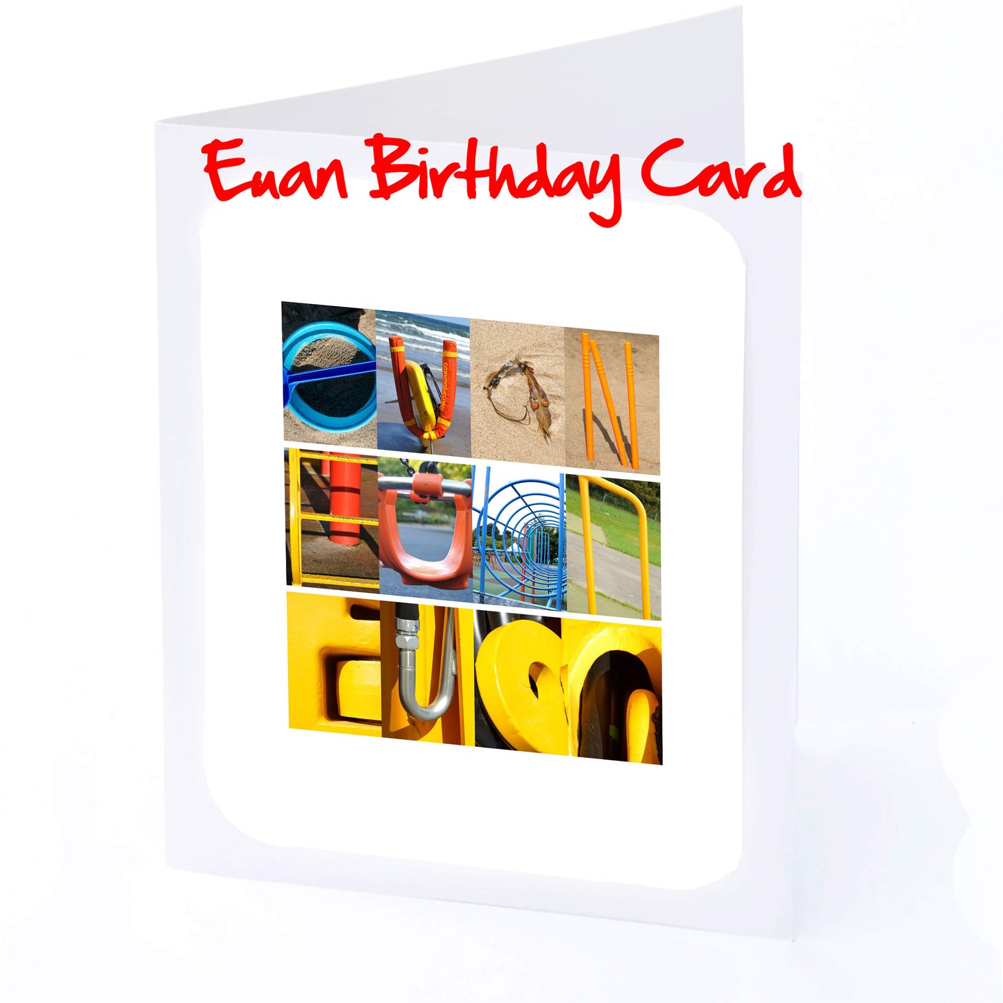 Edw - Ewa Boys Personalised Card - Edward, Elijah, Elliot, Elliott, Ellis, Ethan, Euan, Evan, Ewan Any name - Personalised Birthday Cards