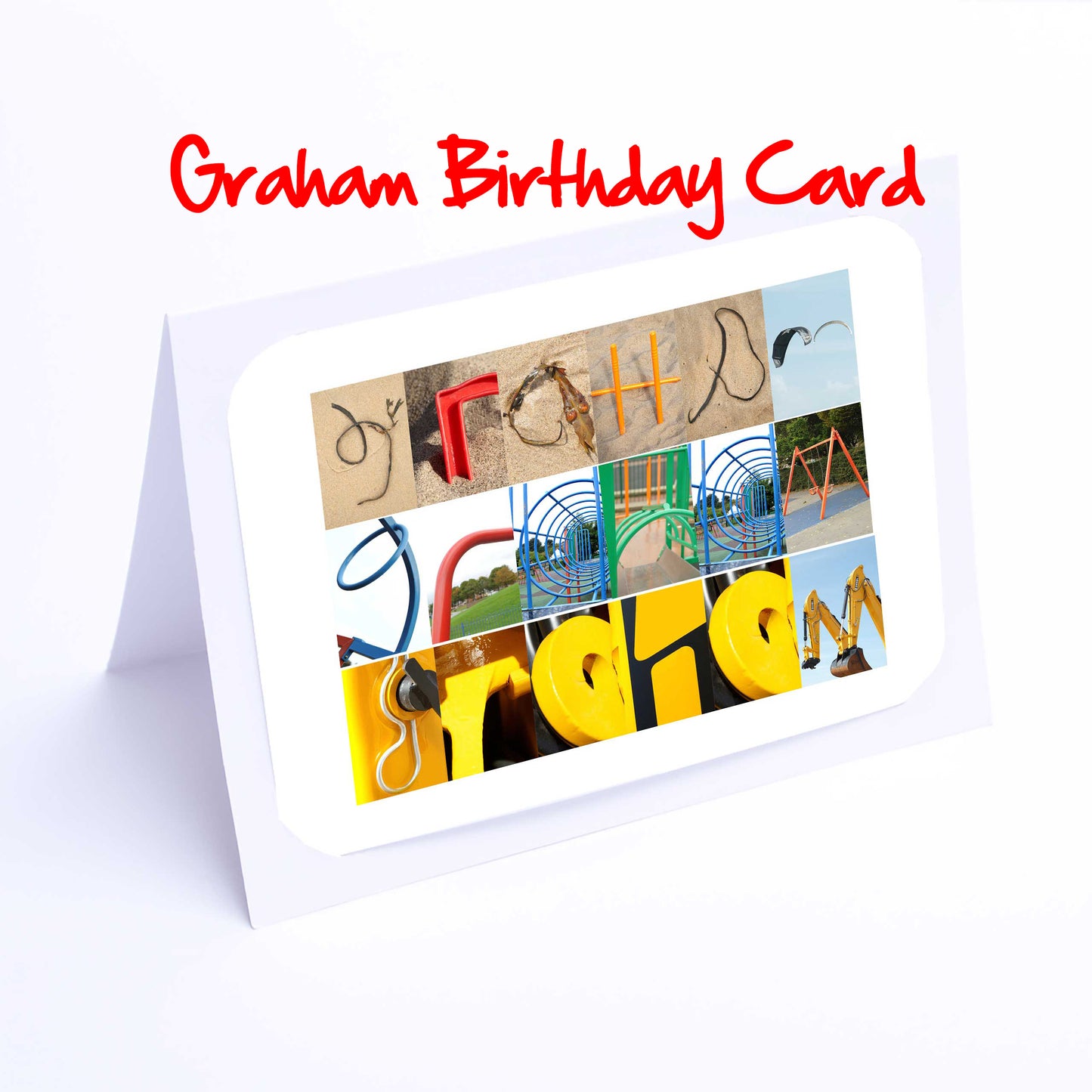 Fel - Gra Boys Personalised Card - Felix, Fergus, Finlay, Finley, Frazer, Freddie, Freddy, George, Graham  Any name - Personalised Birthday