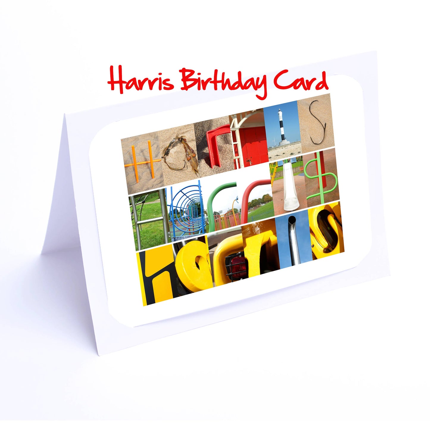 Ha - Isa Boys Personalised Card - Harry, Hal, Hamish, Harley, Harris, Harrison, Harvey, Henry, Isaac Any name - Personalised Birthday Card