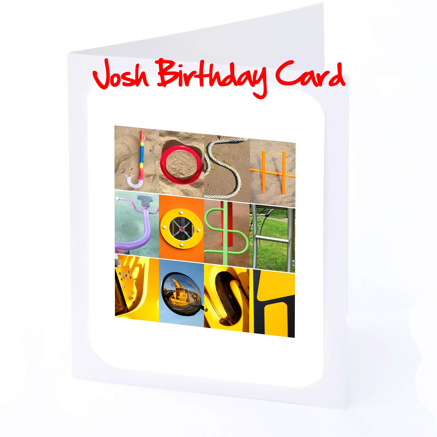 Jos - Kie Boys Personalised Card - Joseph, Joshua, Josh, Joshy, Jude, Julian, Kai, Kasper, Kieran  Any name - Personalised Birthday Cards