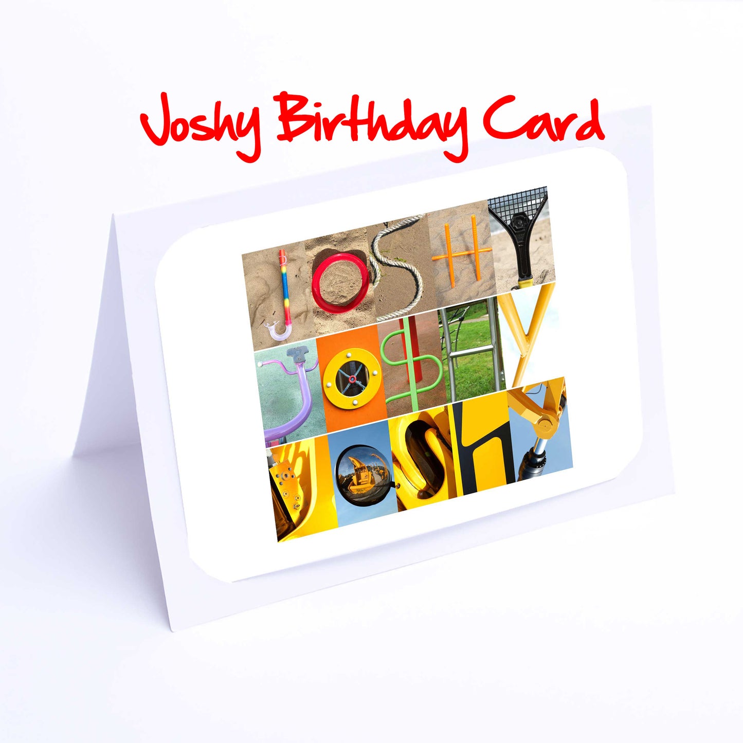 Jos - Kie Boys Personalised Card - Joseph, Joshua, Josh, Joshy, Jude, Julian, Kai, Kasper, Kieran Any name - Personalised Birthday Cards