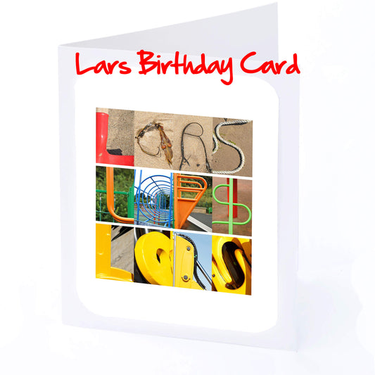 Lars - Luke Boys Personalised Card - Joseph, Joshua, Josh, Joshy, Jude, Julian, Kai, Kasper, Kieran  Any name - Personalised Birthday Cards