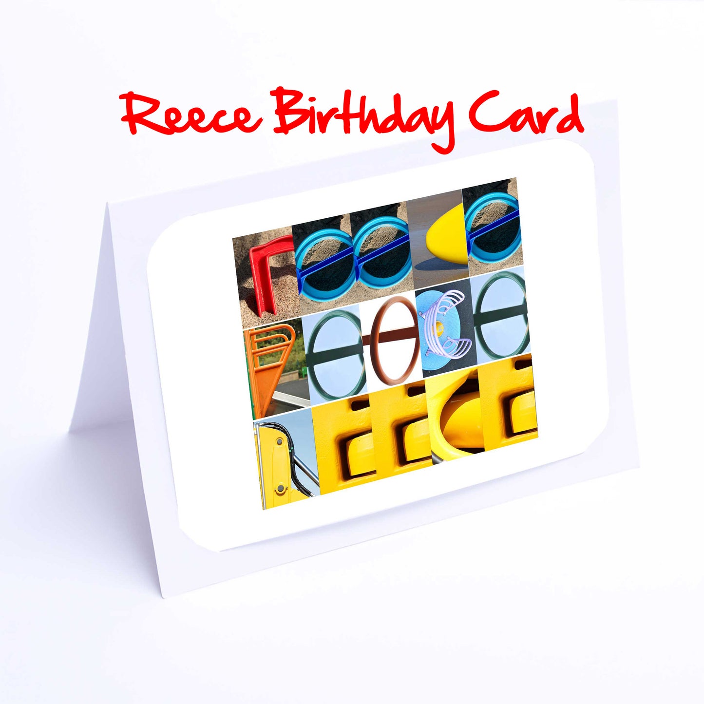 Ree- Rub Boys Personalised Card - Reece, Reuben, Rhys, Richard, Robbie, Rory, Rowan, Ryan, Ruben, Any name - Personalised Birthday Card
