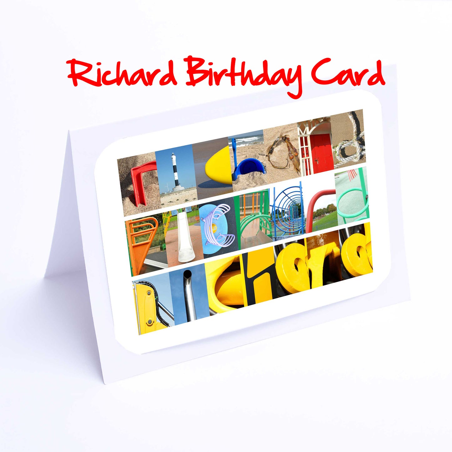 Ree- Rub Boys Personalised Card - Reece, Reuben, Rhys, Richard, Robbie, Rory, Rowan, Ryan, Ruben, Any name - Personalised Birthday Card