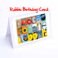 Ree- Rub  Boys Personalised Card - Reece, Reuben, Rhys, Richard, Robbie, Rory, Rowan, Ryan, Ruben,  Any name - Personalised Birthday Card