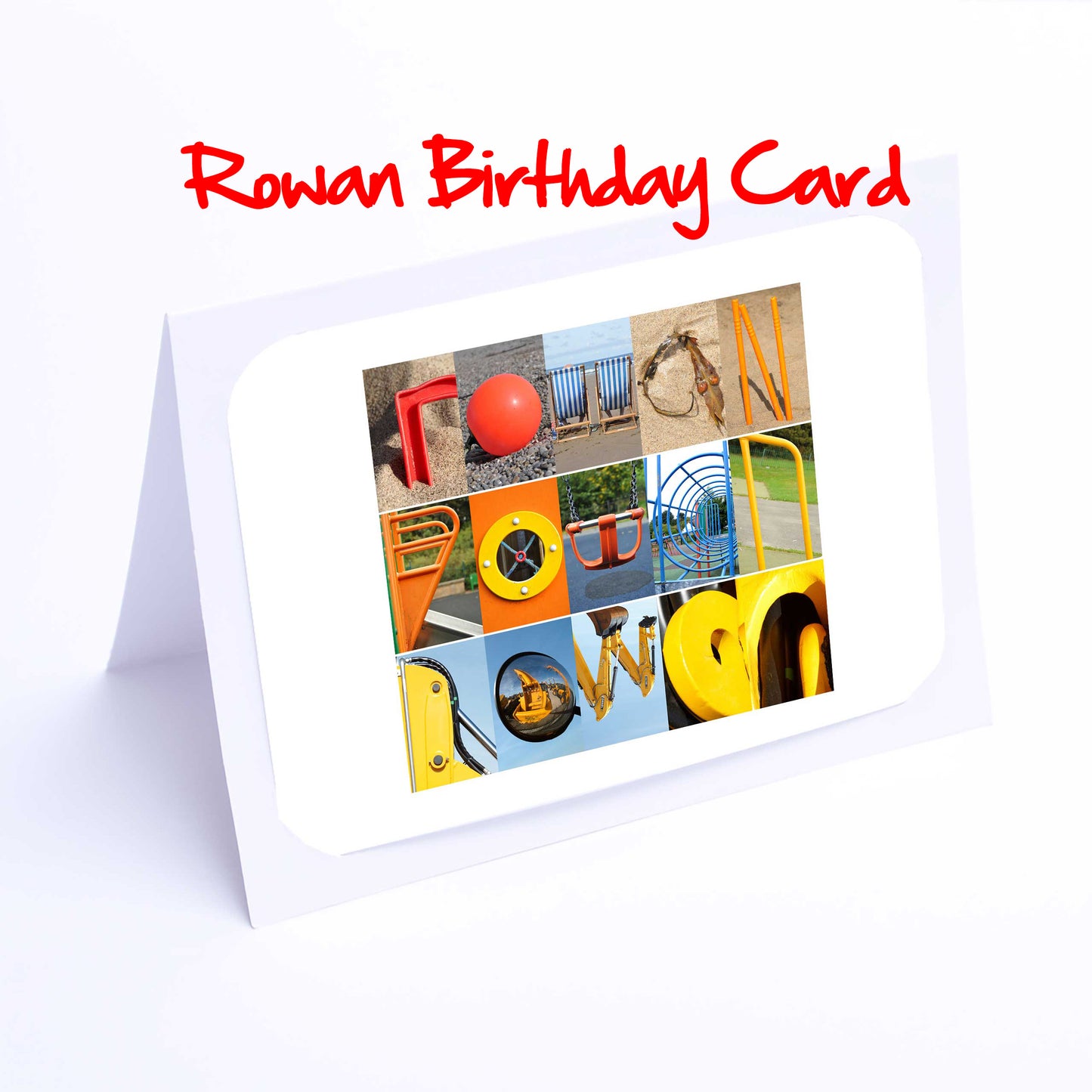 Ree- Rub Boys Personalised Card - Reece, Reuben, Rhys, Richard, Robbie, Rory, Rowan, Ryan, Ruben, Any name - Personalised Birthday Card