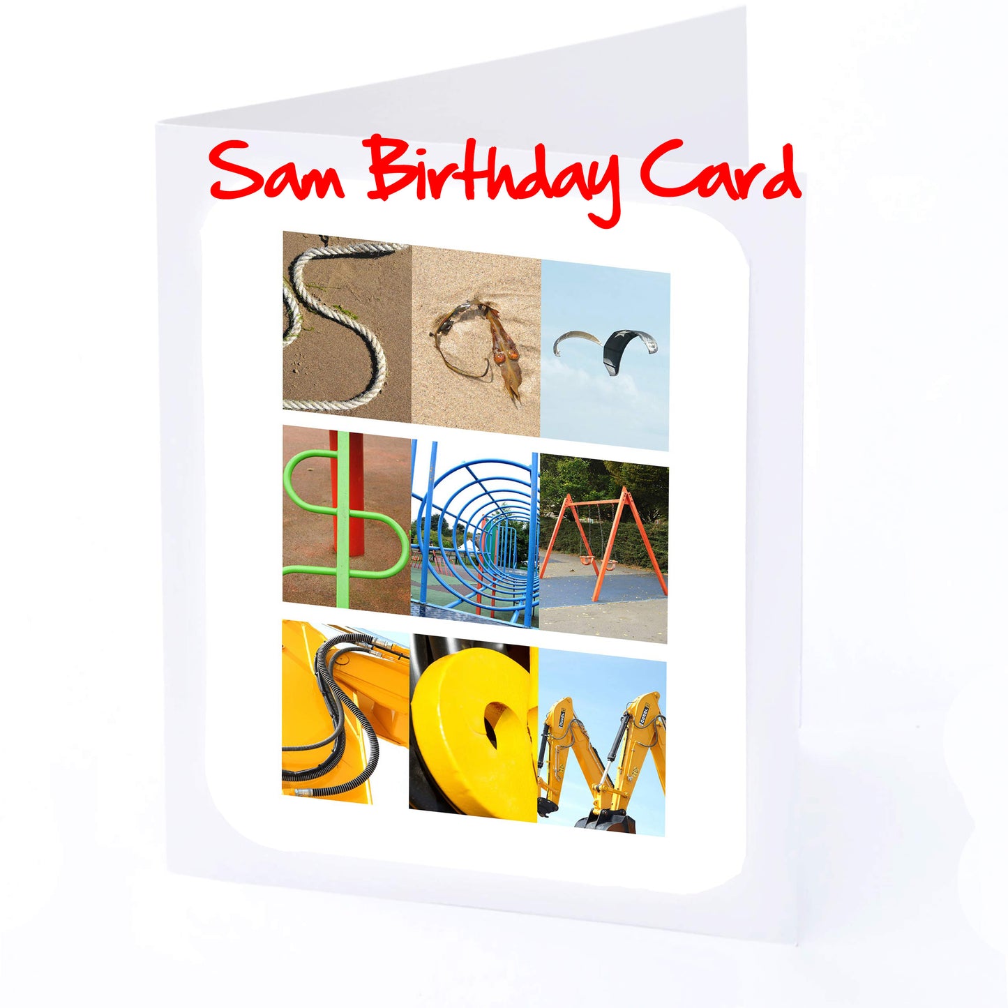 Sam - Stu Boys Personalised Card - Samuel, Sam, Scott, Sebastian, Seth, Simon, Sonny, Stanley, Stuart, Any name - Personalised Birthdays