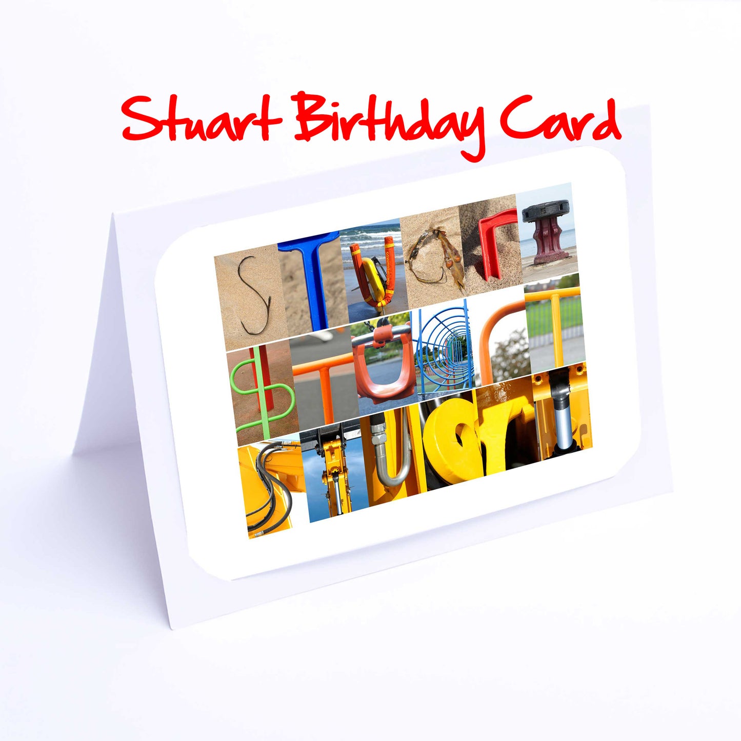 Sam - Stu Boys Personalised Card - Samuel, Sam, Scott, Sebastian, Seth, Simon, Sonny, Stanley, Stuart, Any name - Personalised Birthdays