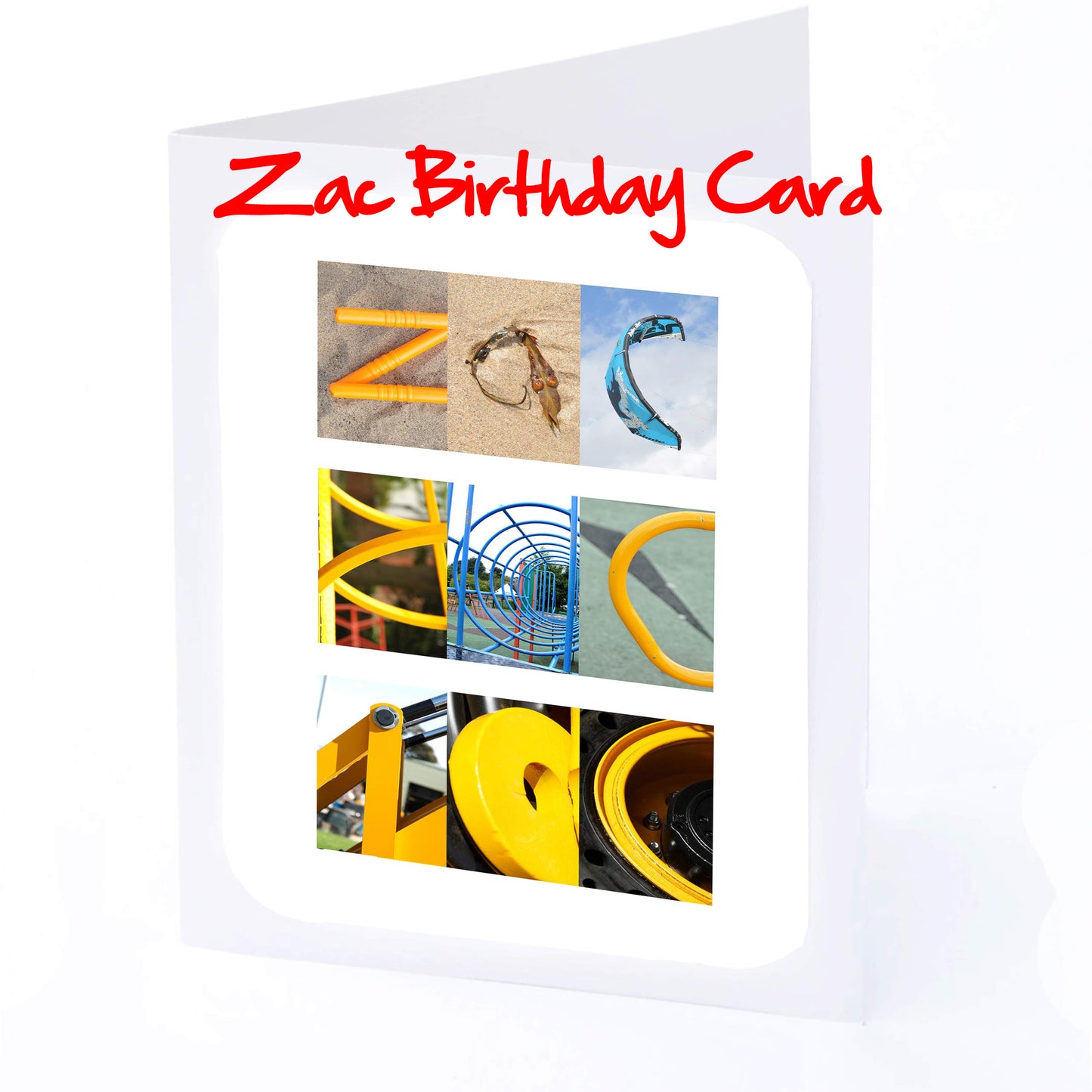 Val - Zac Boys Personalised Card - Valentino, Wesley, William, Xander, Xavier, Zac, Zach, Zachary, Zak Any name - Personalised Birthday
