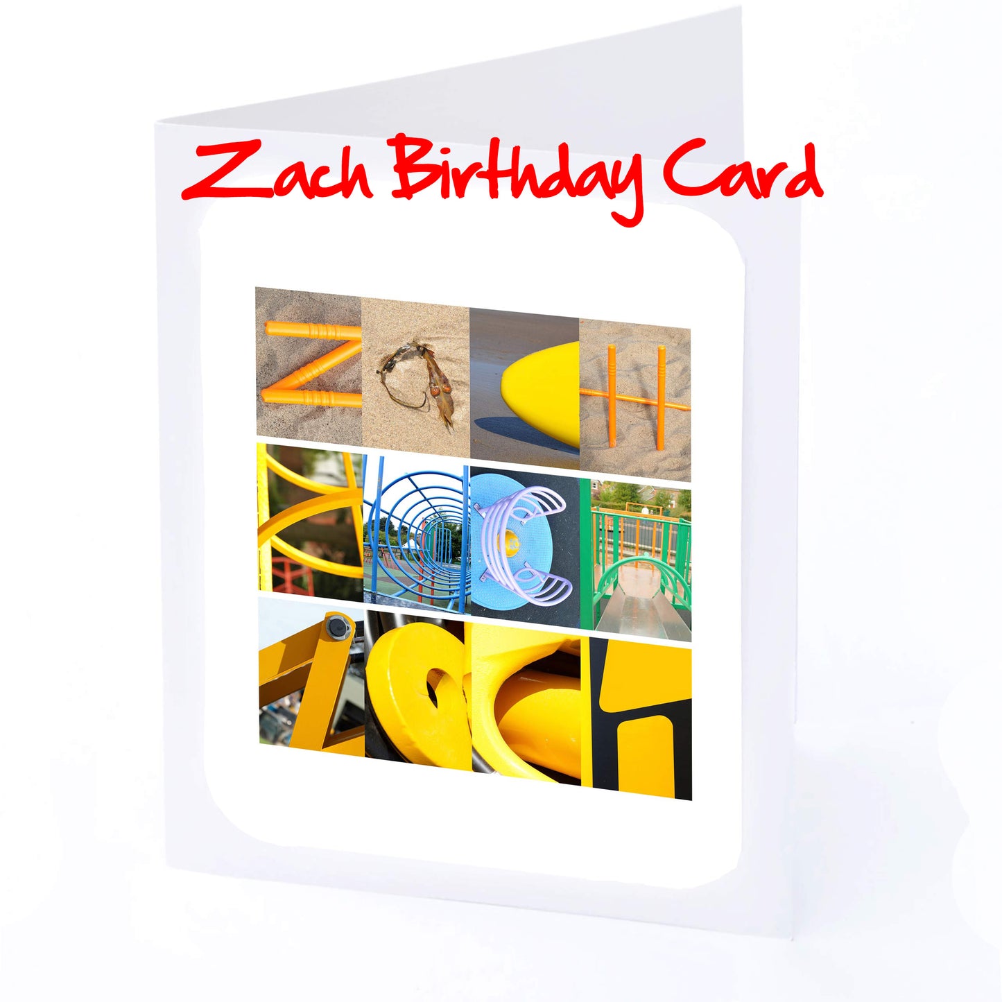 Val - Zac Boys Personalised Card - Valentino, Wesley, William, Xander, Xavier, Zac, Zach, Zachary, Zak Any name - Personalised Birthday