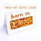 Spaghetti Numbers Birthday Cards Year of Birth